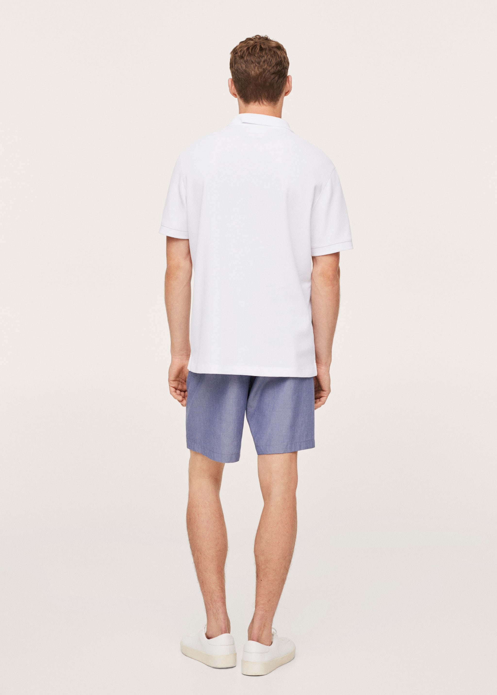 Relaxed cotton jersey polo shirt - Reverse of the article