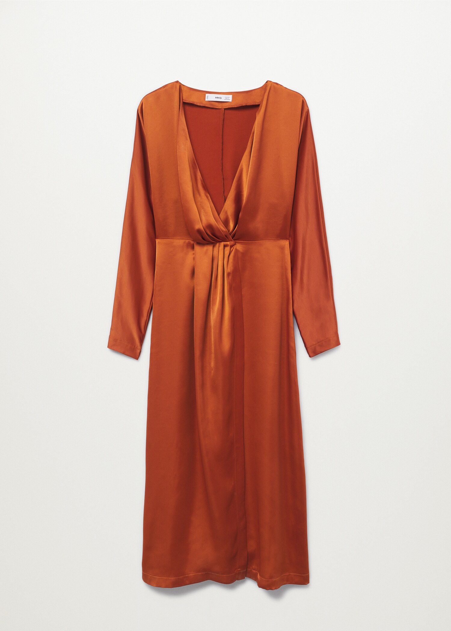 Vestido plisado satinado - Artículo sin modelo