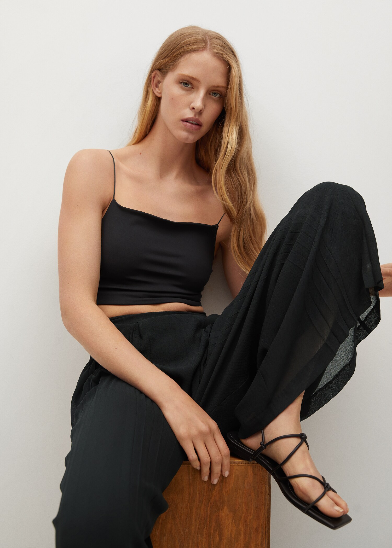 Pantalón culotte pliegues - Detalle del artículo 2