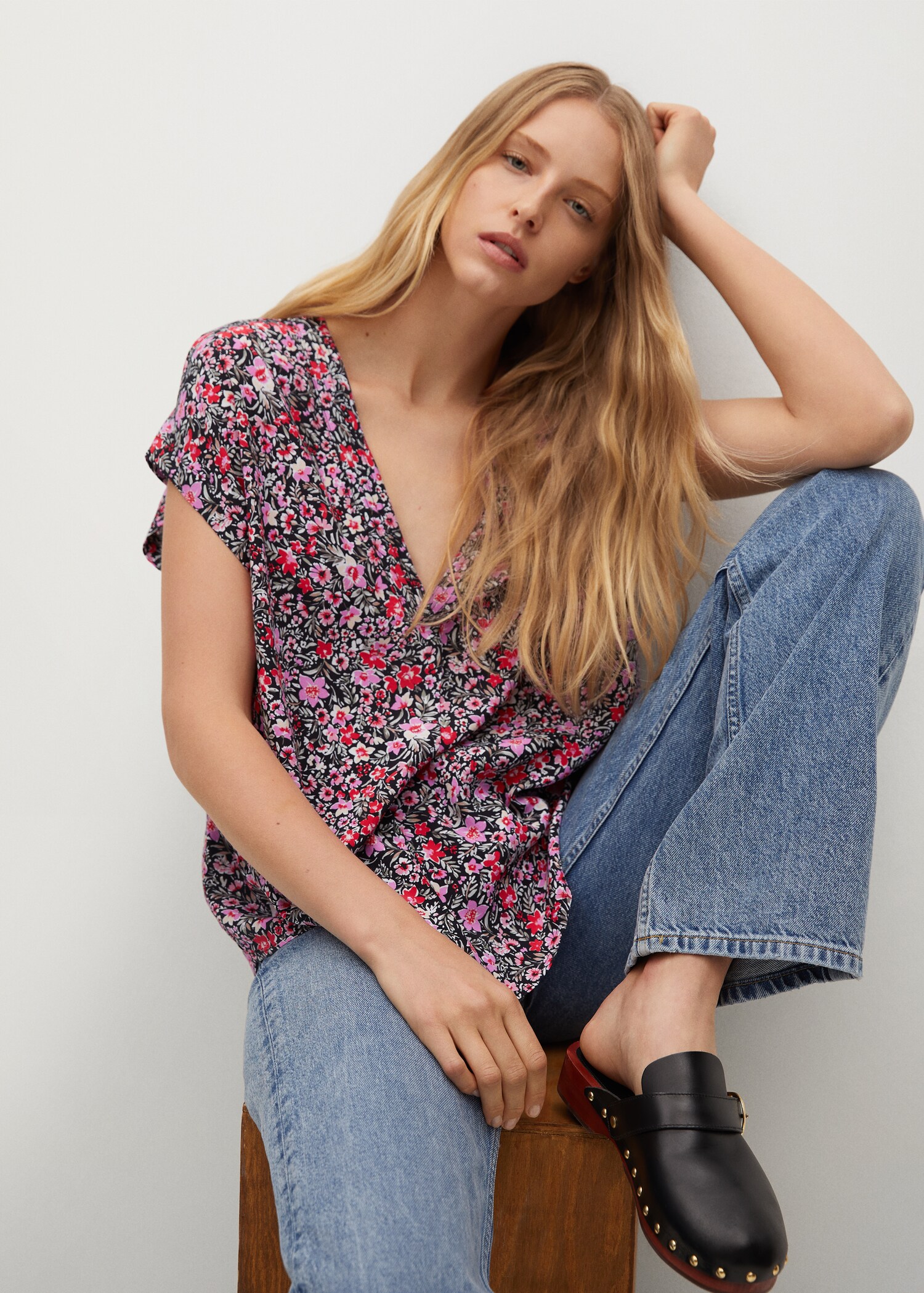 Blusa oversize estampada - Detalle del artículo 2