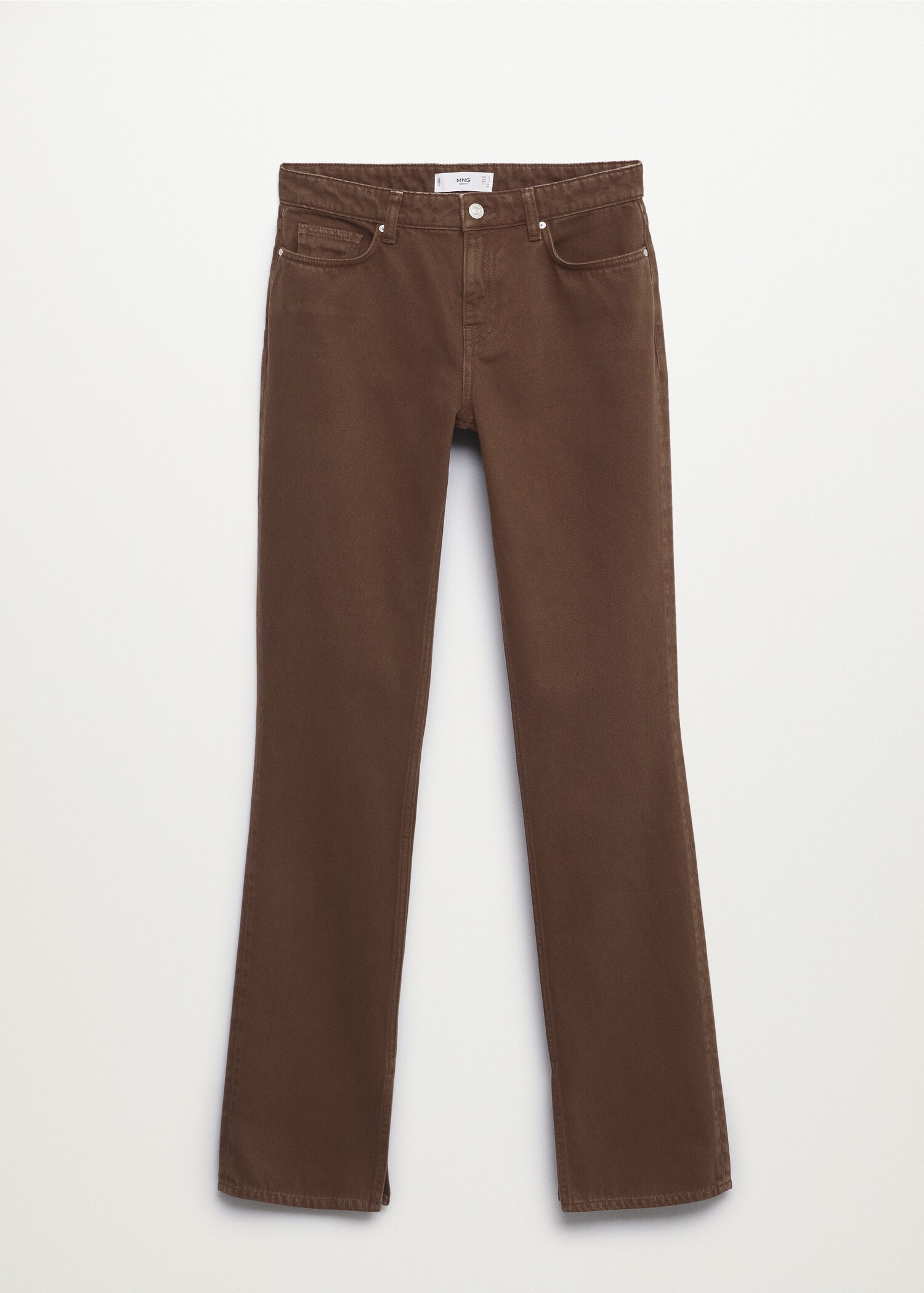 Slim jeans met zijsplitten - Artikel zonder model