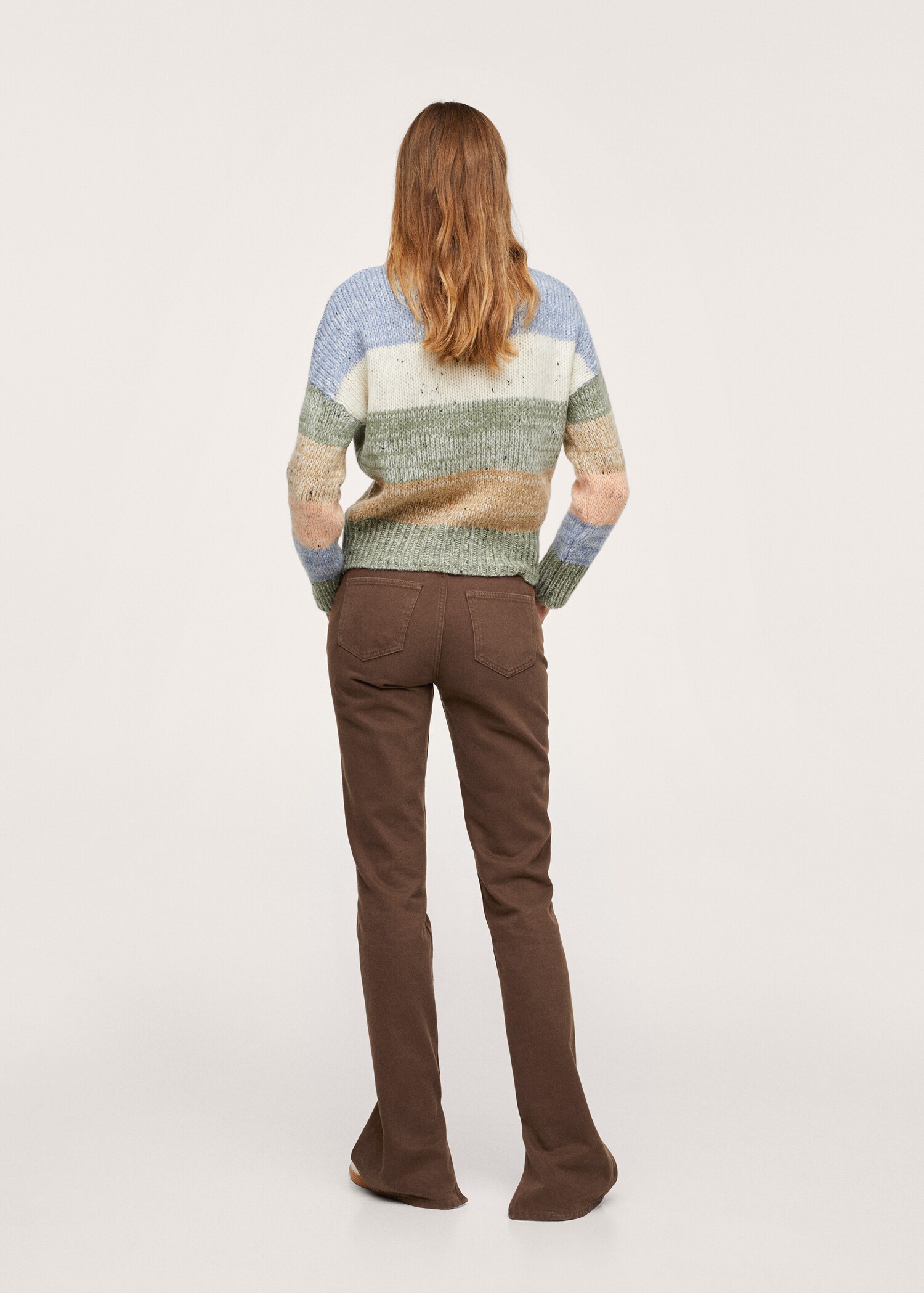 Slim jeans met zijsplitten - Achterkant van het artikel
