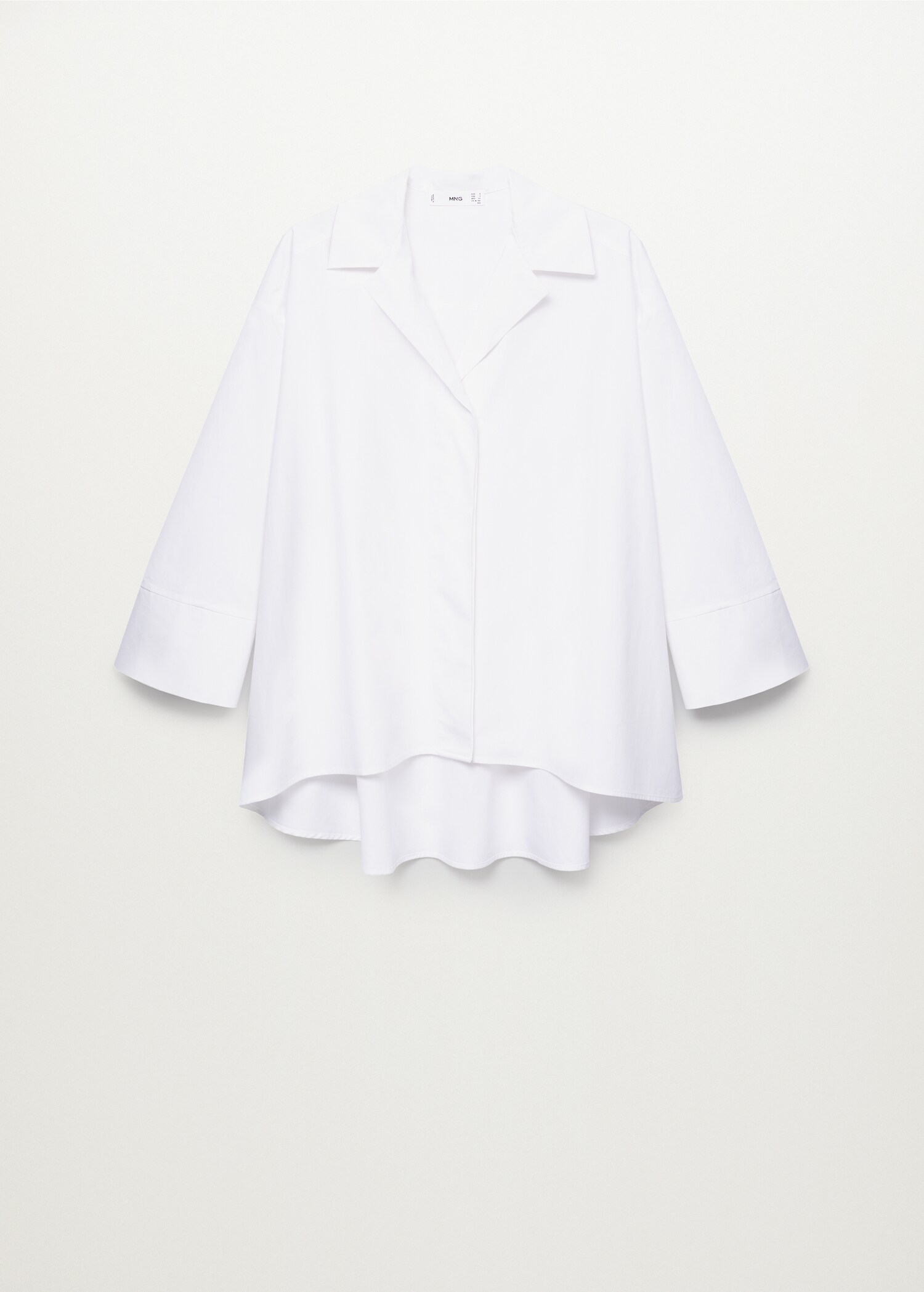 Oversized-Baumwollbluse - Artikel ohne Model