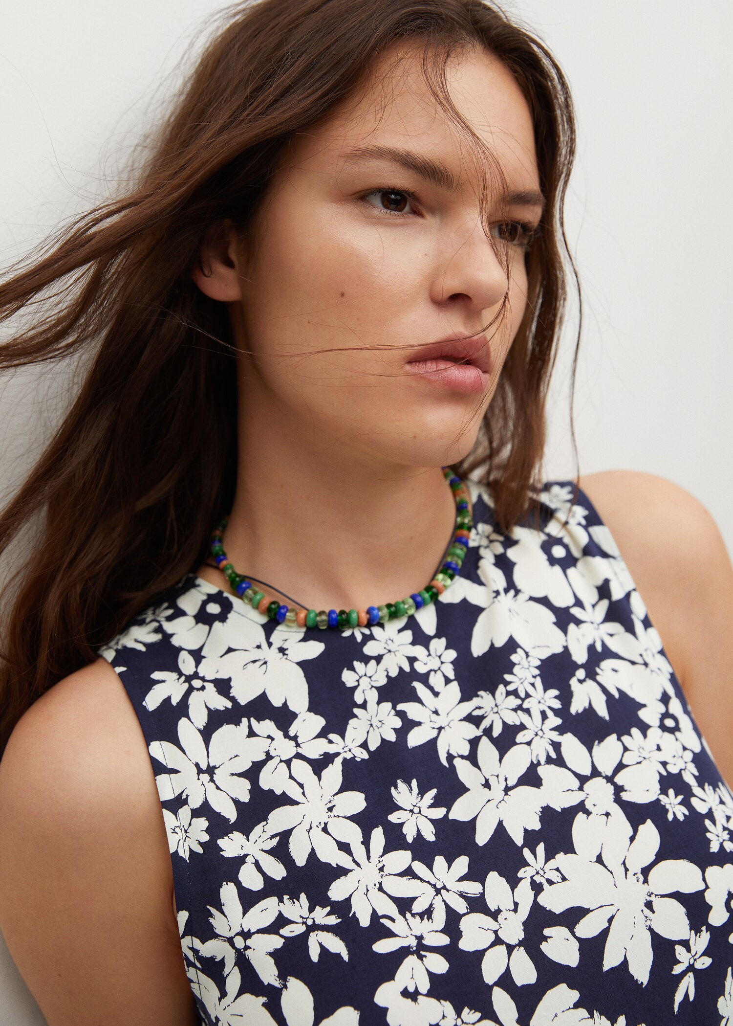 Vestido fluido estampado - Detalle del artículo 1