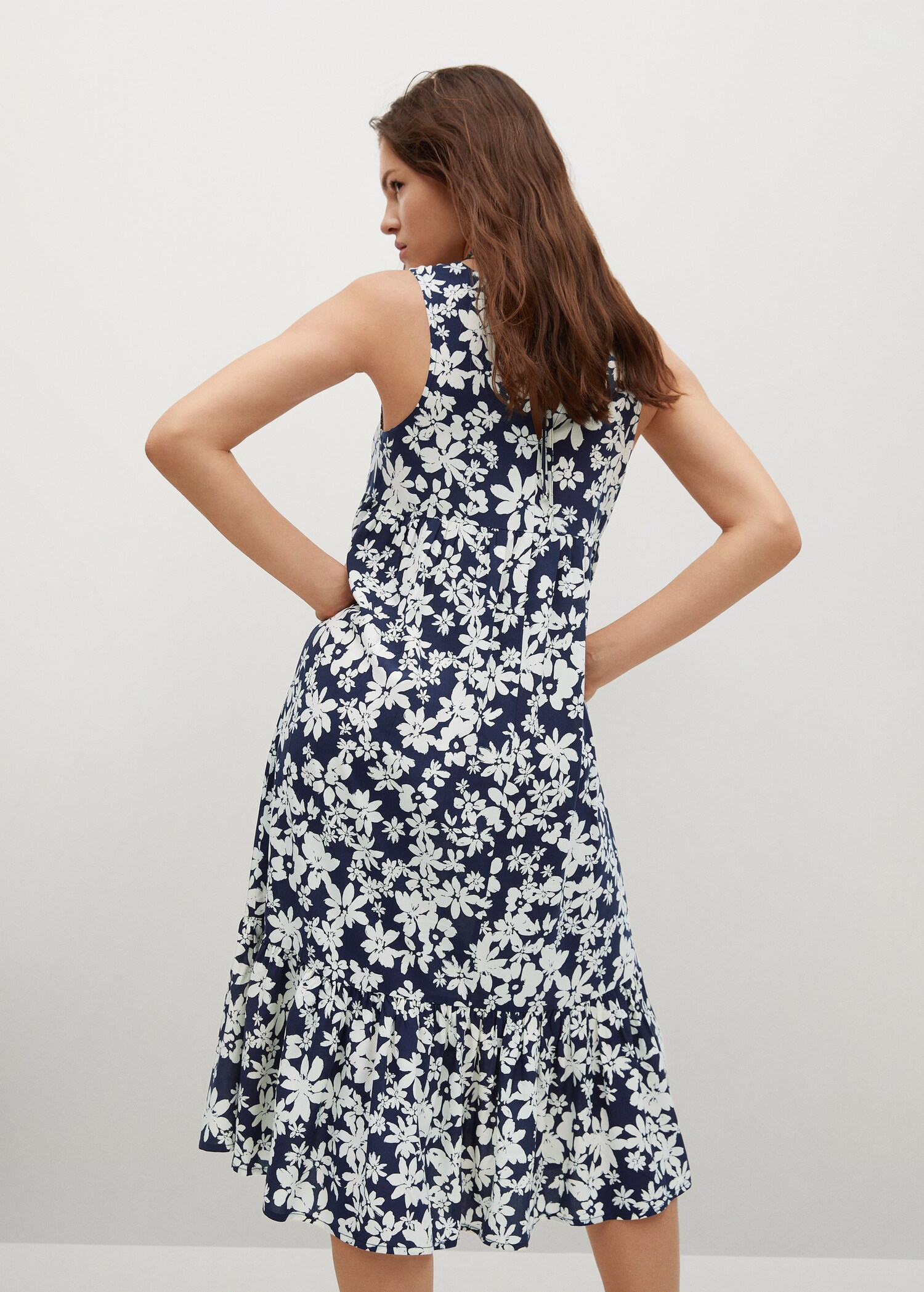 Vestido fluido estampado - Reverso del artículo