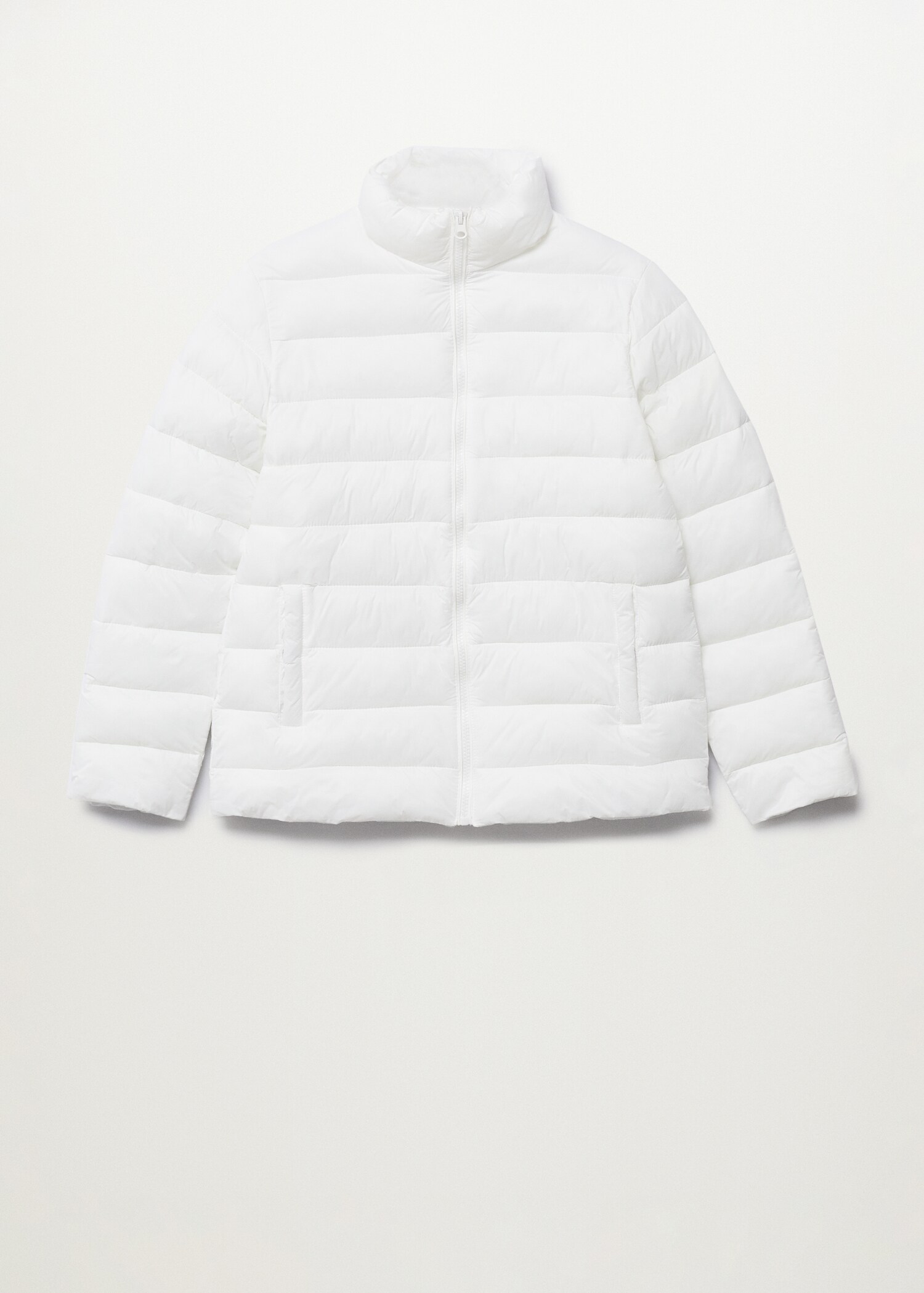 Long collar quilted coat - Article without model