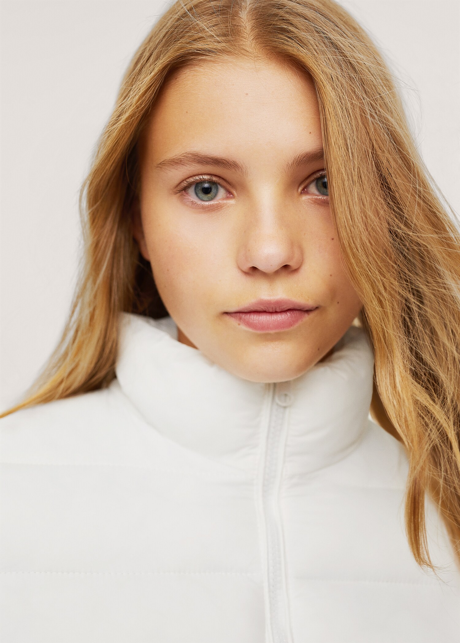 Long collar quilted coat - Details of the article 2