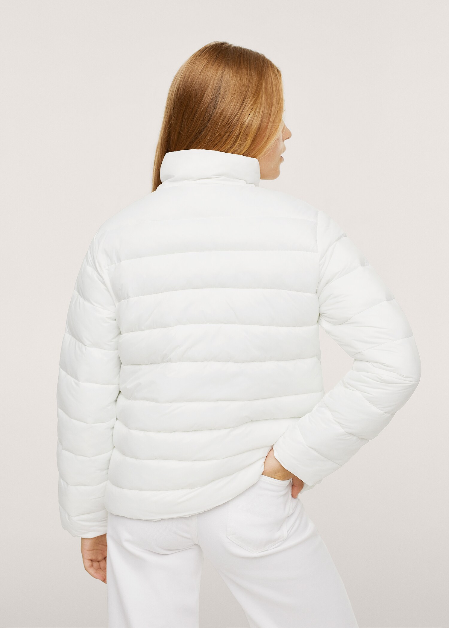 Long collar quilted coat - Details of the article 3