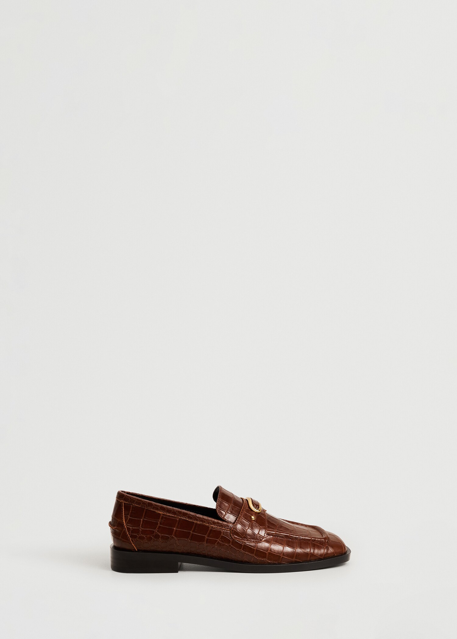 Mocassim de pele com fivela - Artigo sem modelo