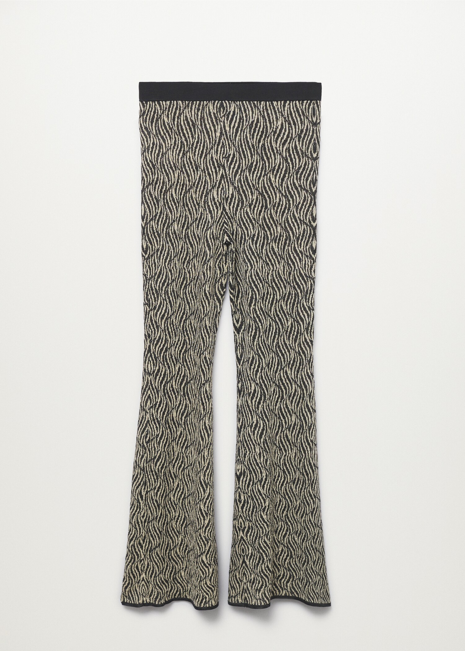 Knitted jacquard trousers - Article without model