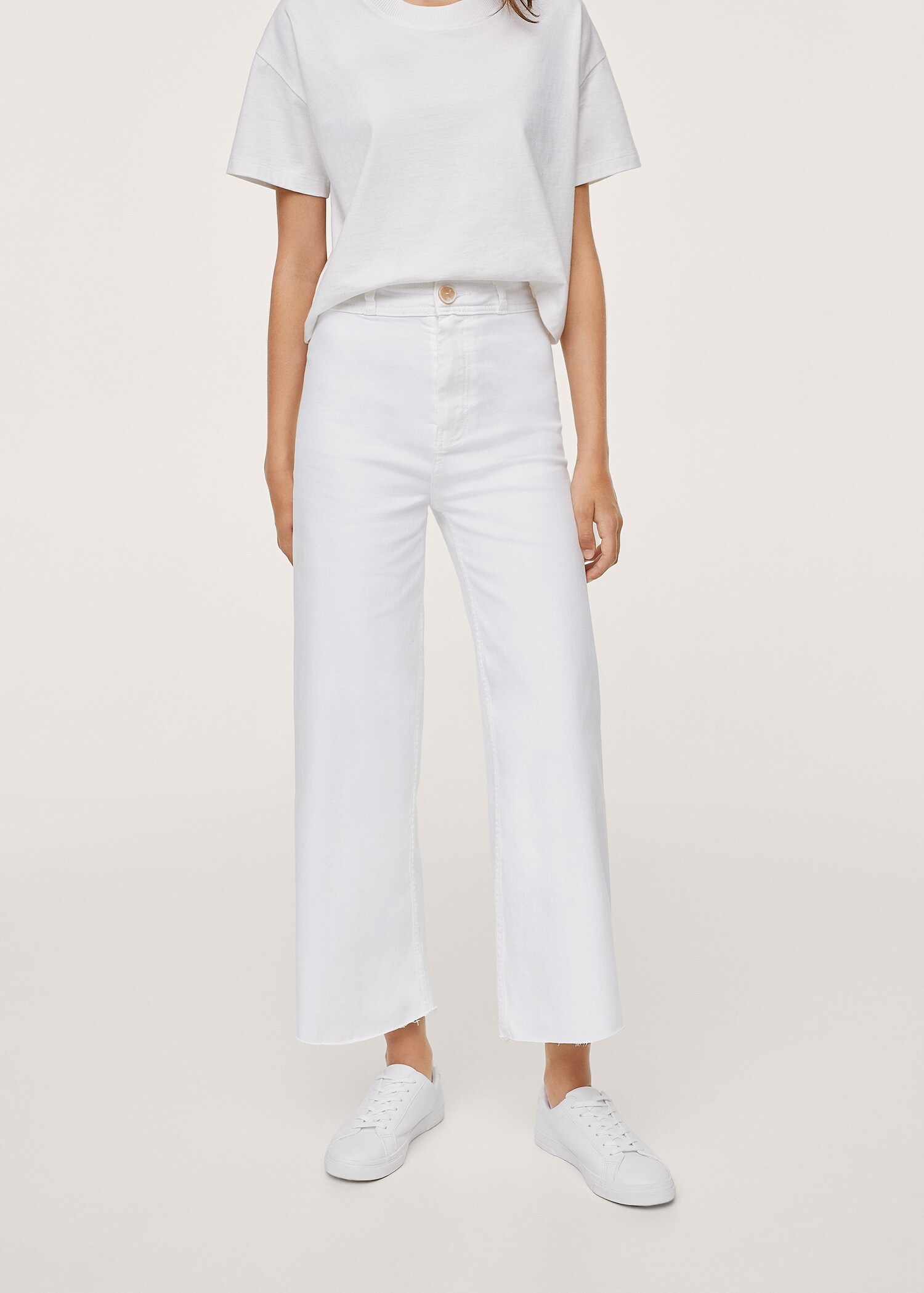 Cropped wide-leg jeans - Details of the article 1