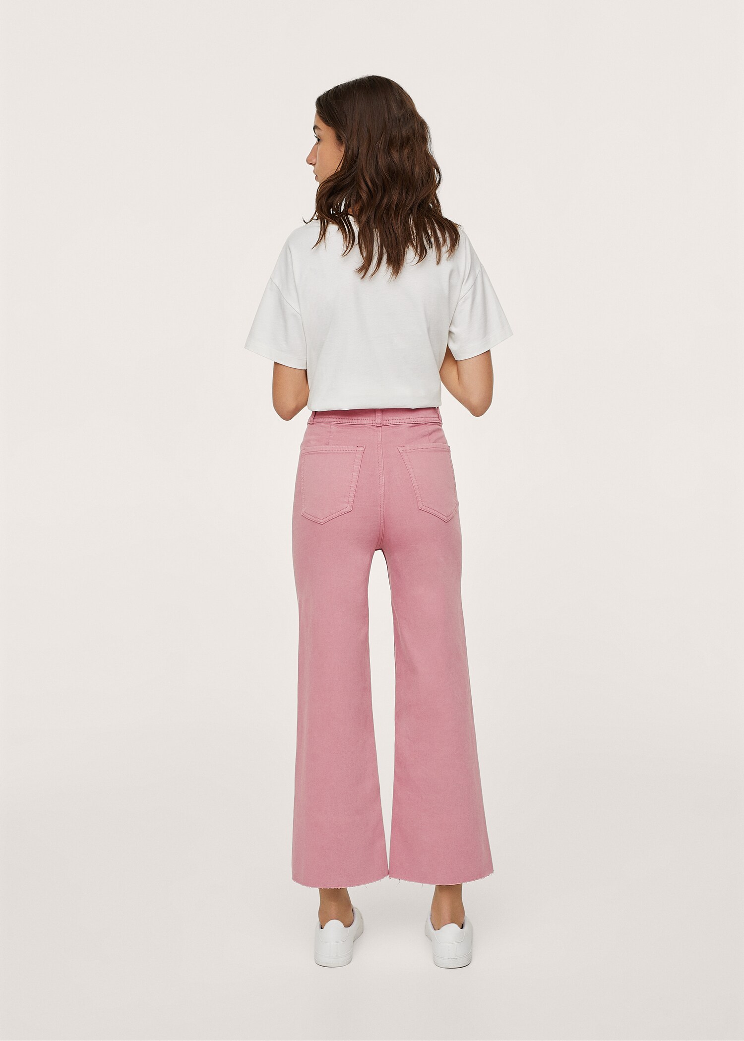 Cropped wide-leg jeans - Medium plane