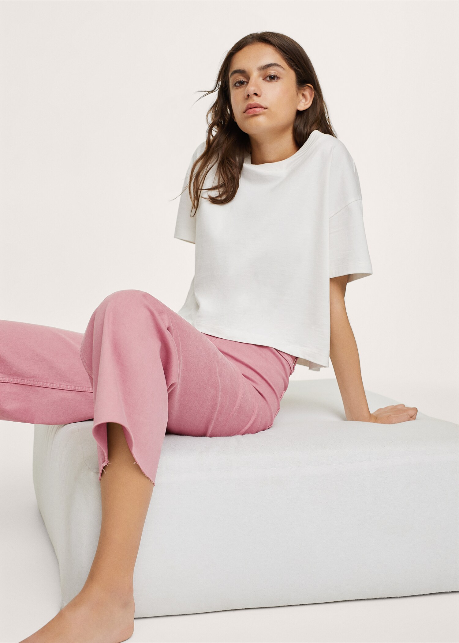 Cropped wide-leg jeans - Details of the article 1