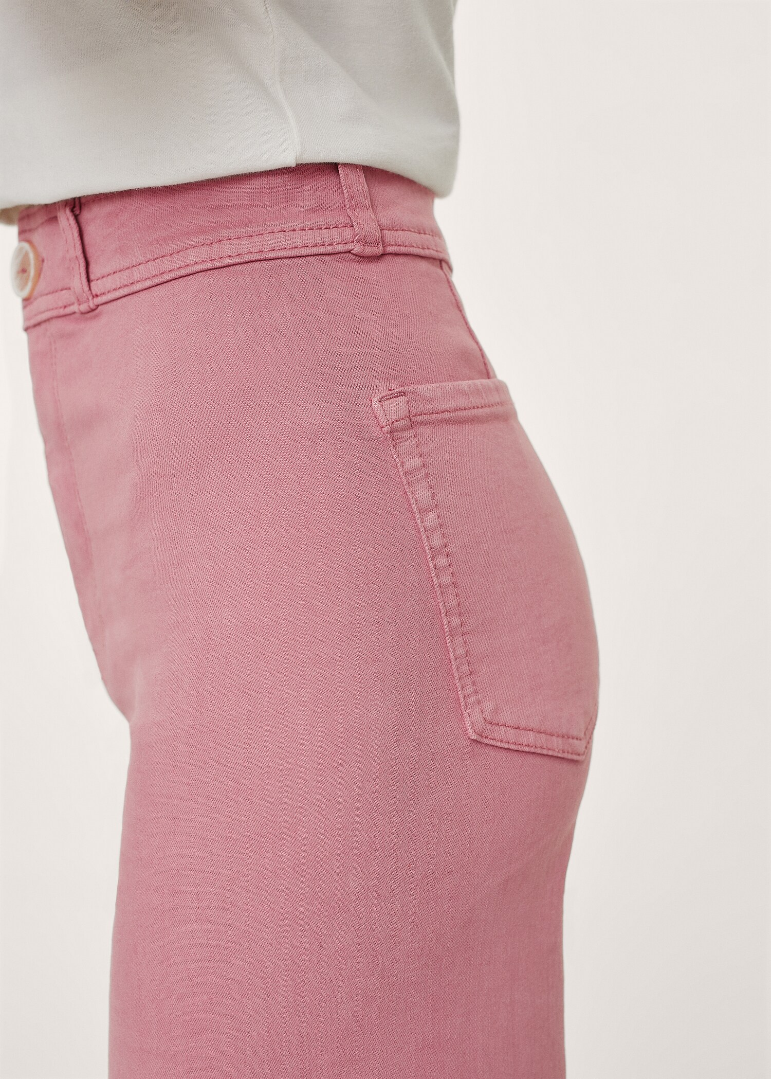 Cropped wide-leg jeans - Details of the article 3