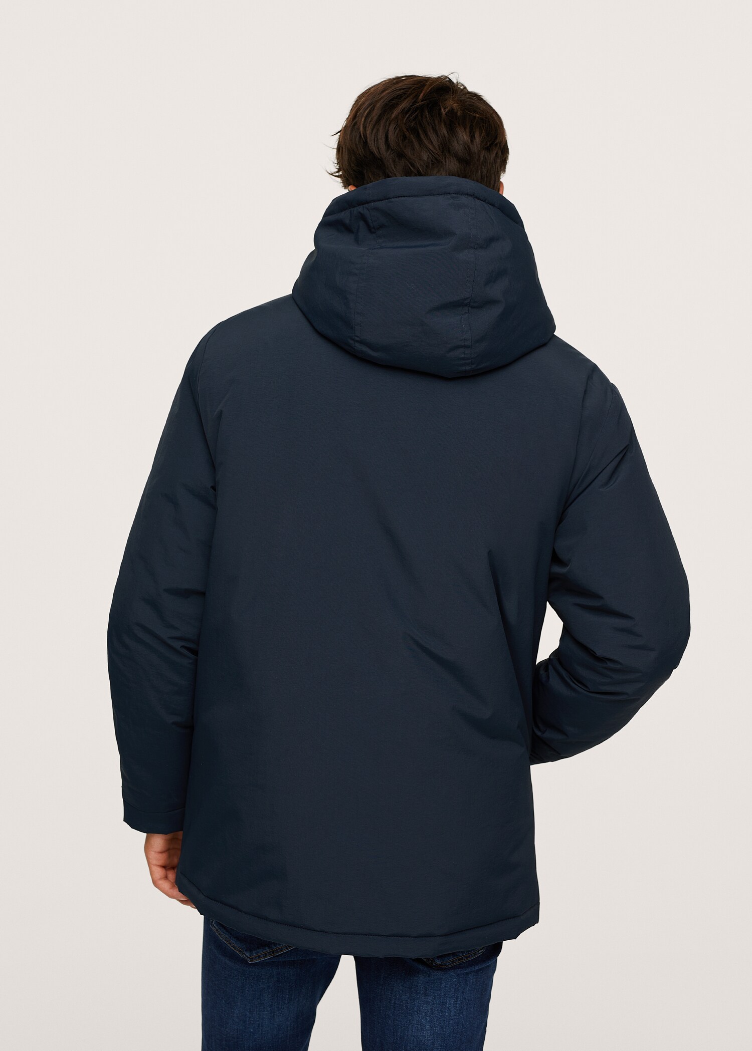Anorak acolchado capucha - Reverso del artículo