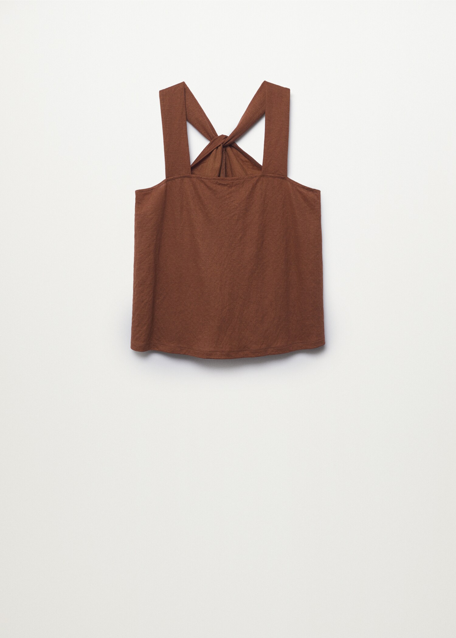 Crop top s uzlem - Zboží bez modelu