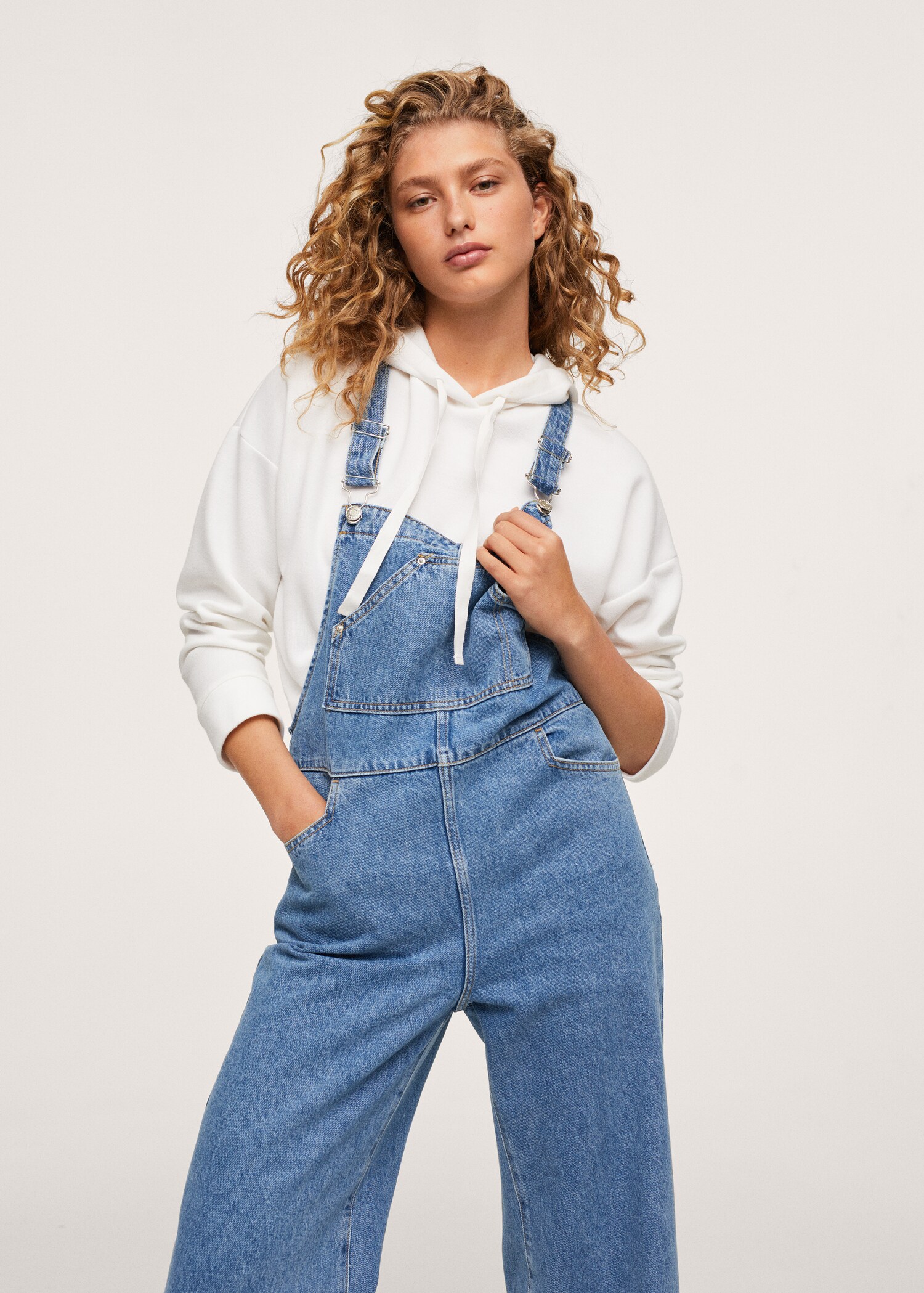 Peto denim Wideleg - Plano medio