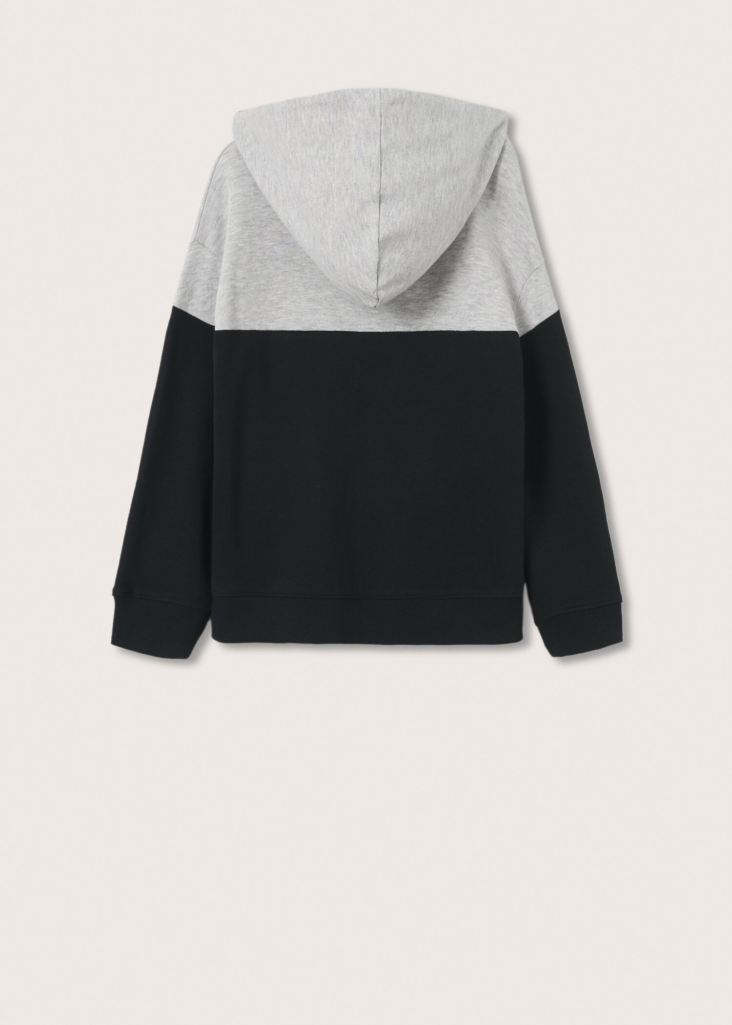 Sudadera bicolor - Reverso del artículo