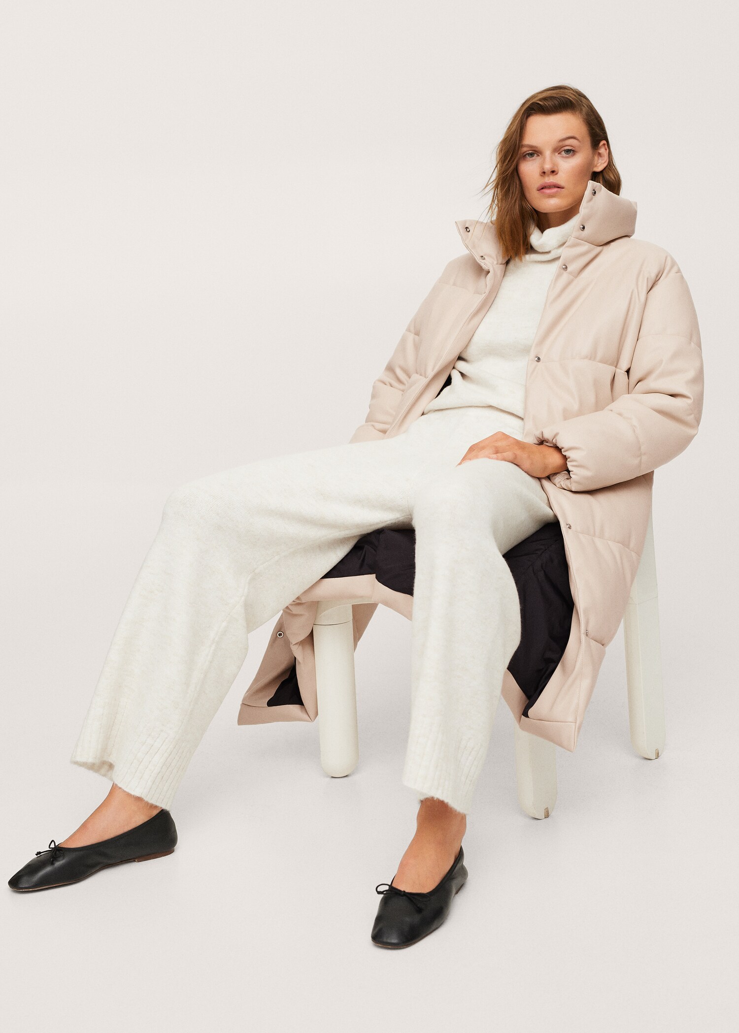 Prošívaný kabát oversize - Detail zboží 3