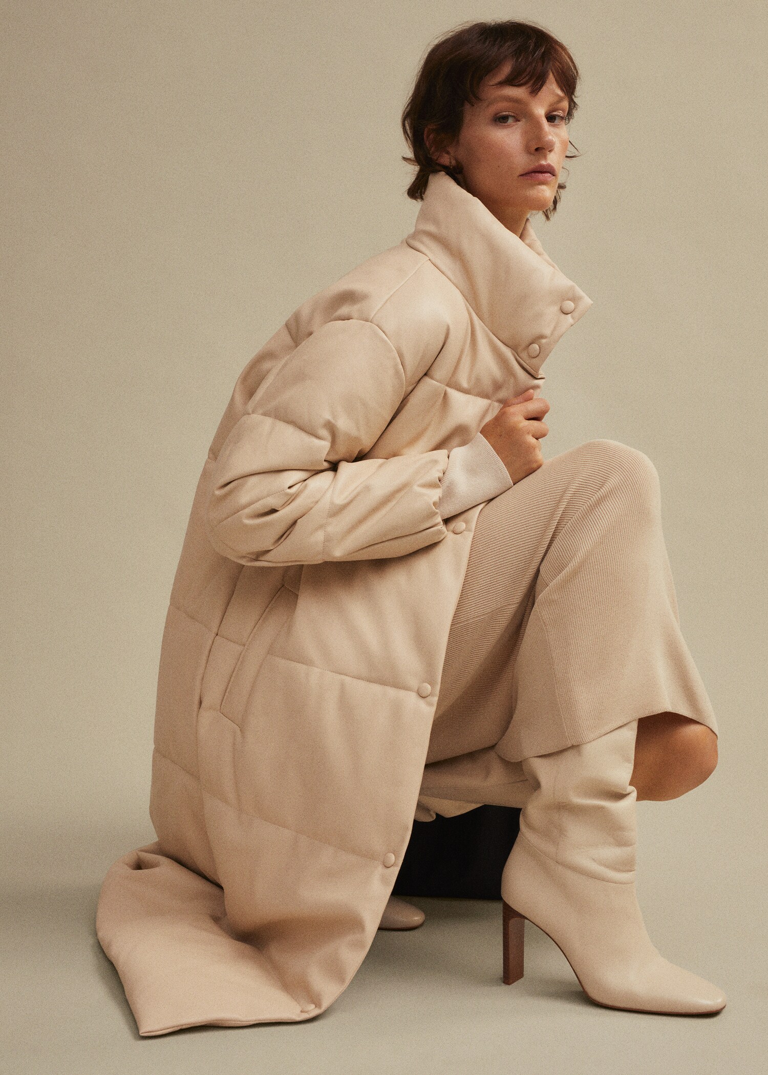 Prošívaný kabát oversize - Detail zboží 5