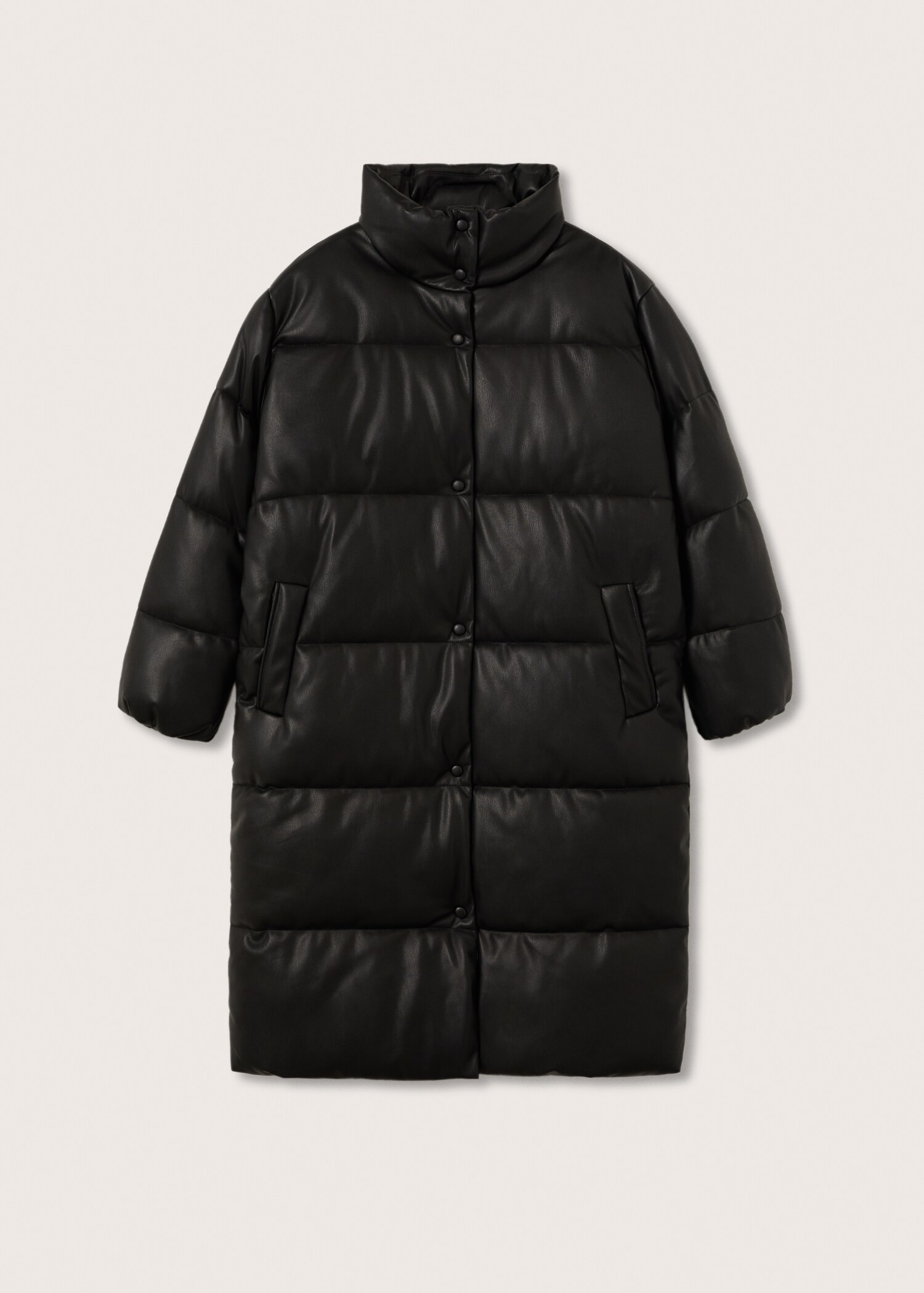 Prošívaný kabát oversize - Zboží bez modelu