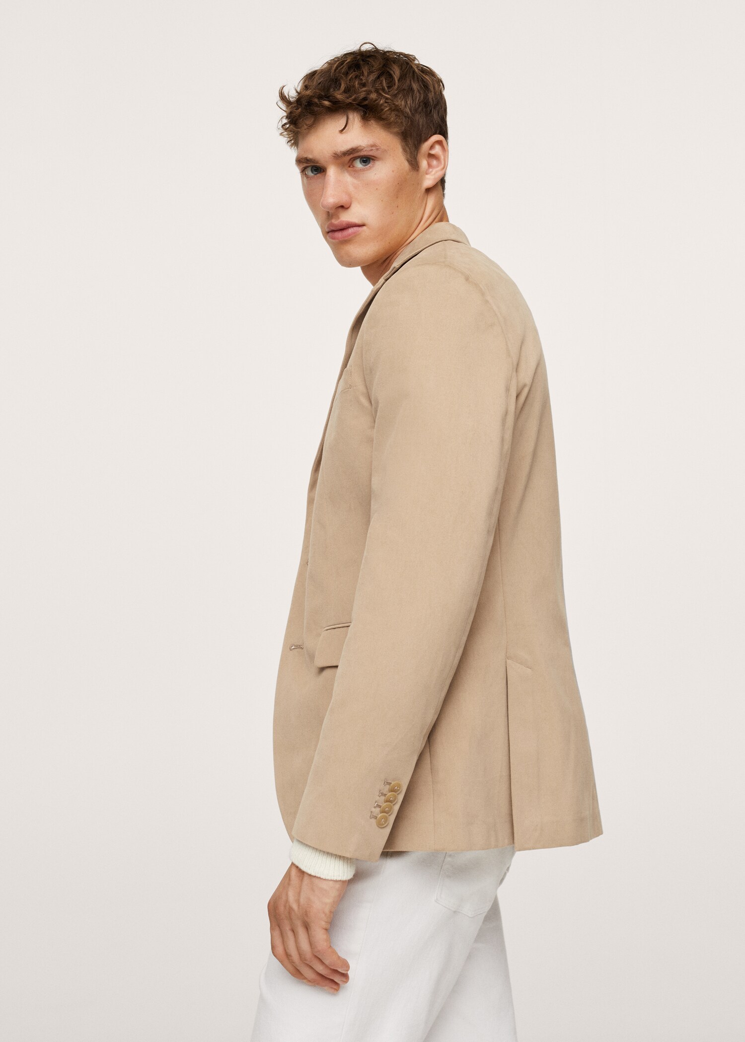 Blazer med tekstur, slim-fit - Artikkeldetalj 2