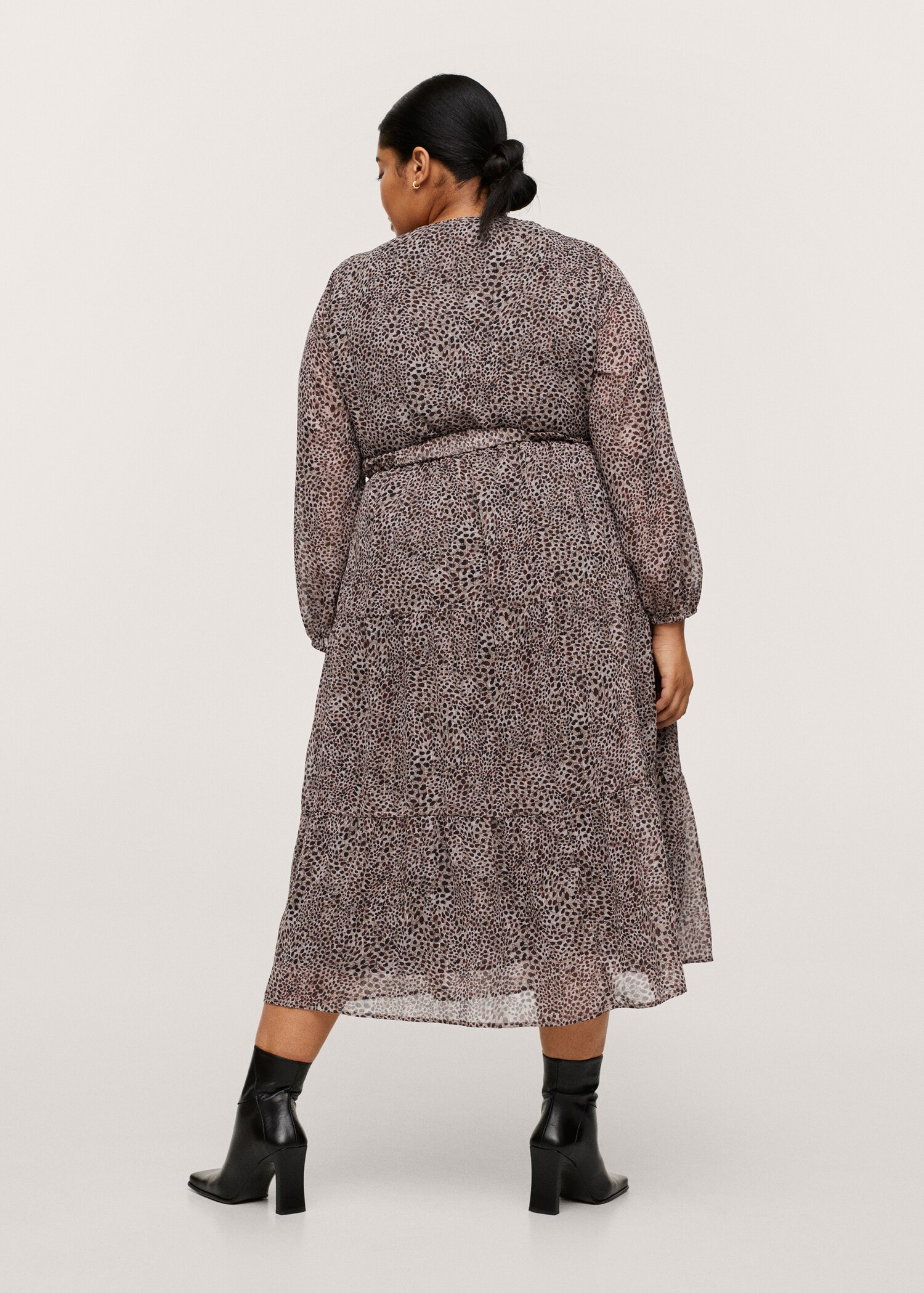 Vestido fluido estampado - Reverso del artículo