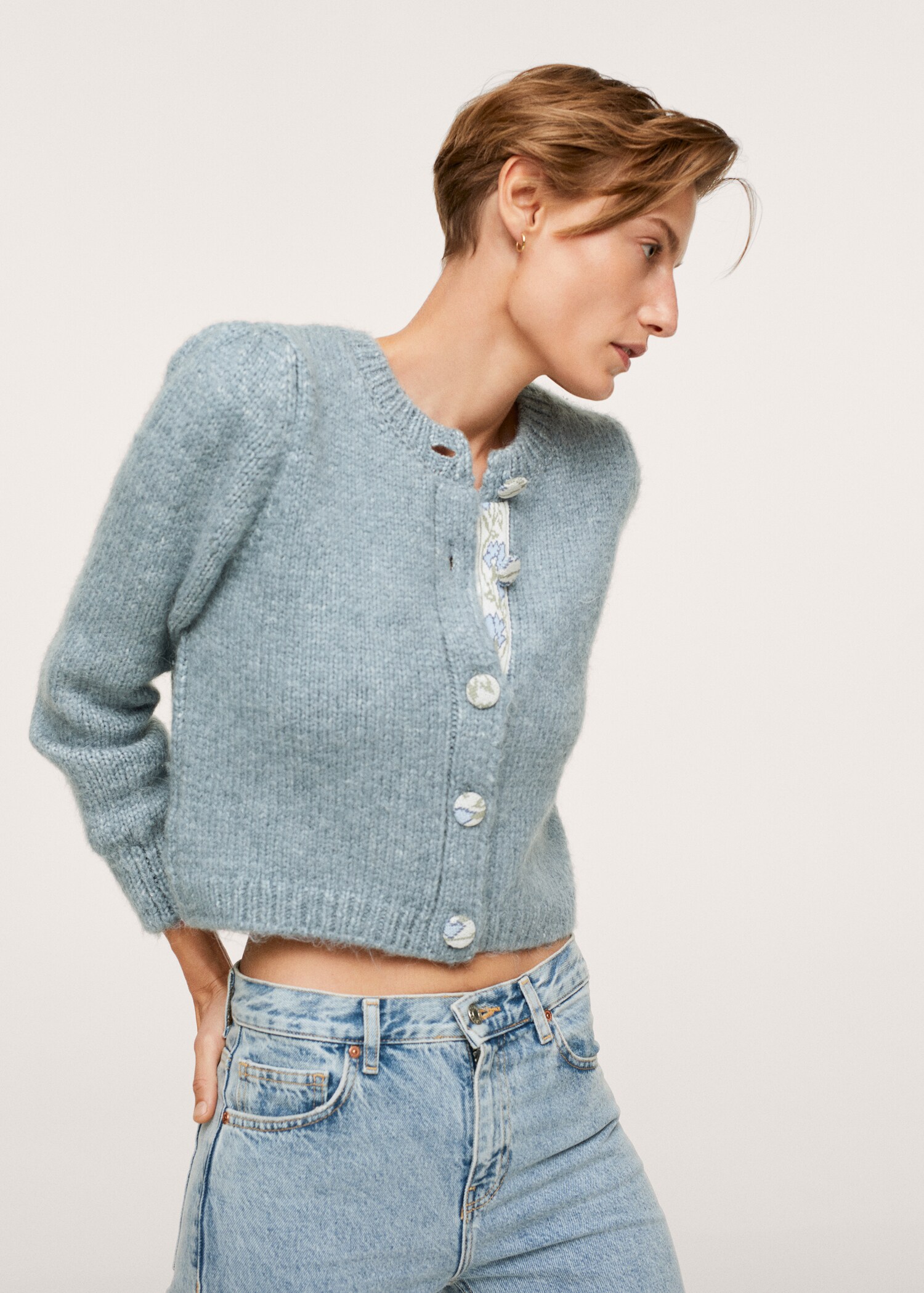 Chunky knit cardigan - Medium plane