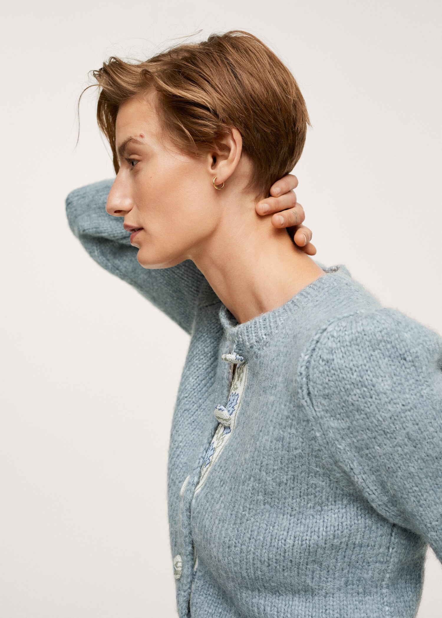 Chunky knit cardigan - Details of the article 1