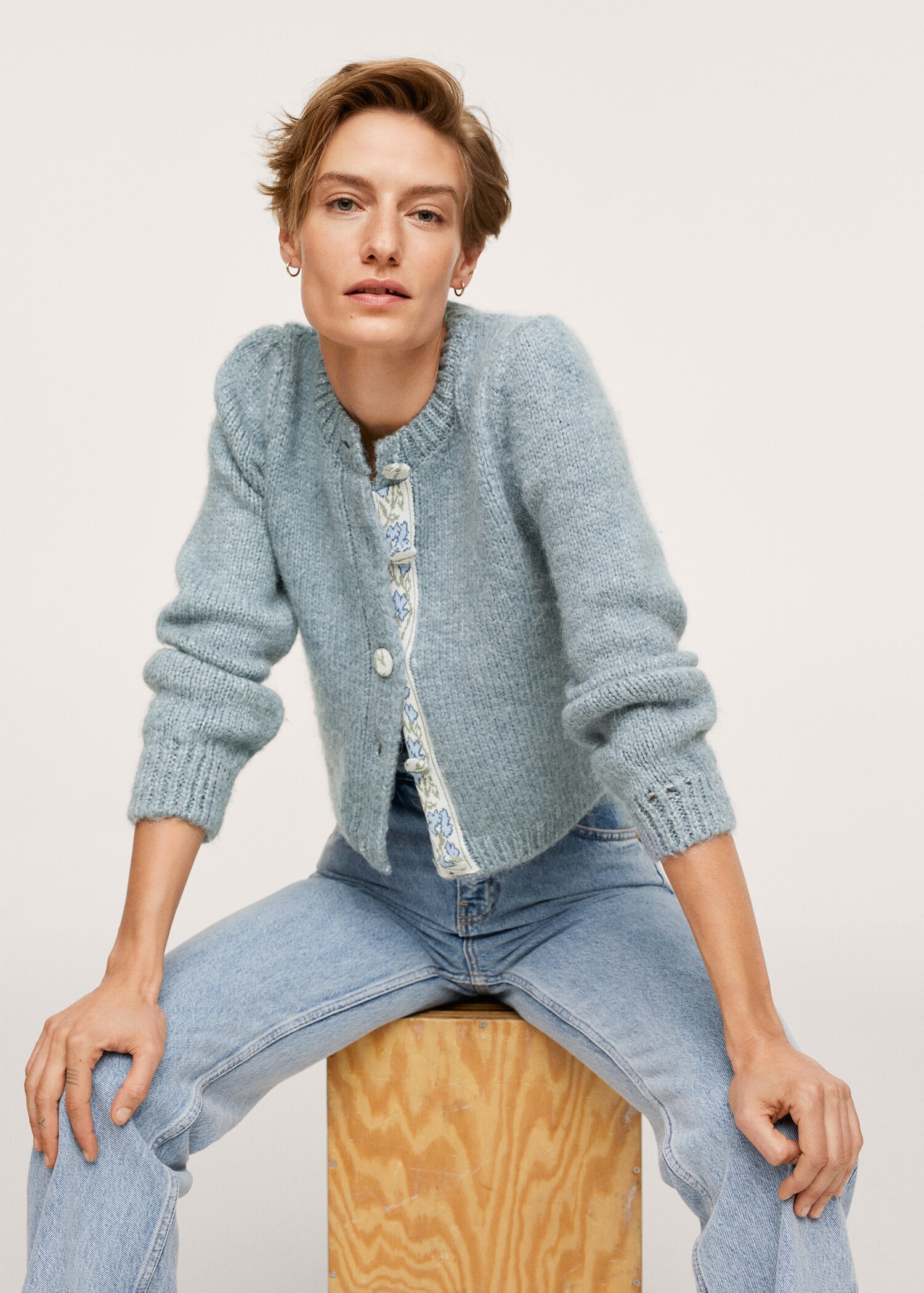 Chunky knit cardigan - Details of the article 2