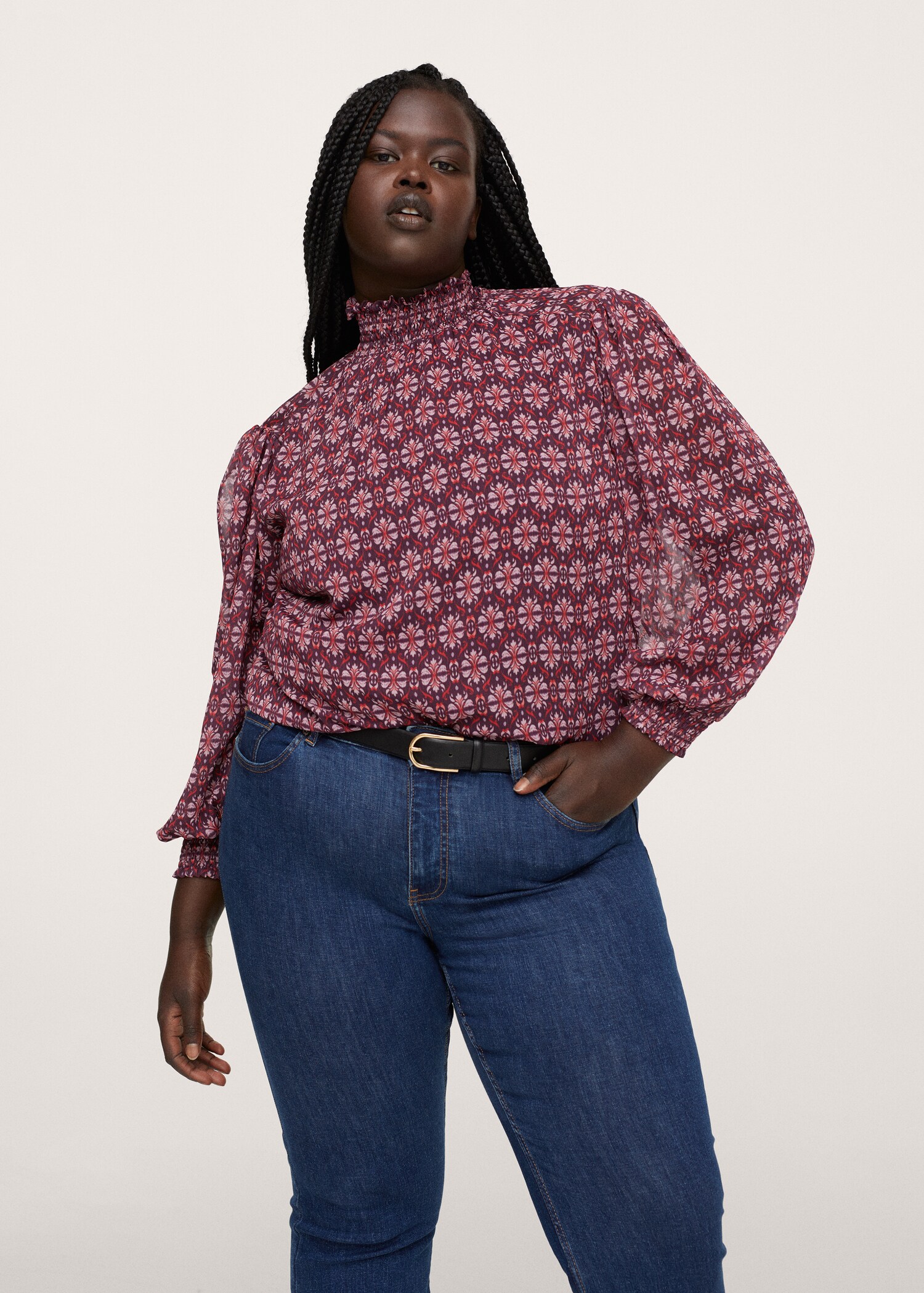 Floral print blouse - Medium plane