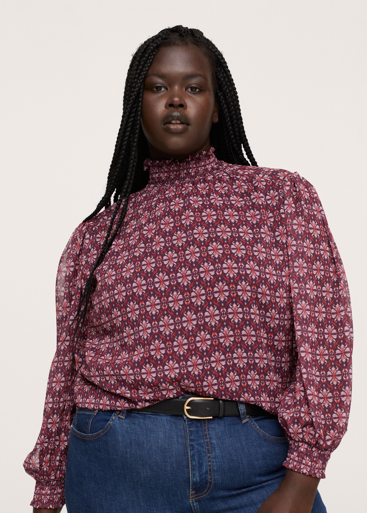 Floral print blouse - Details of the article 1