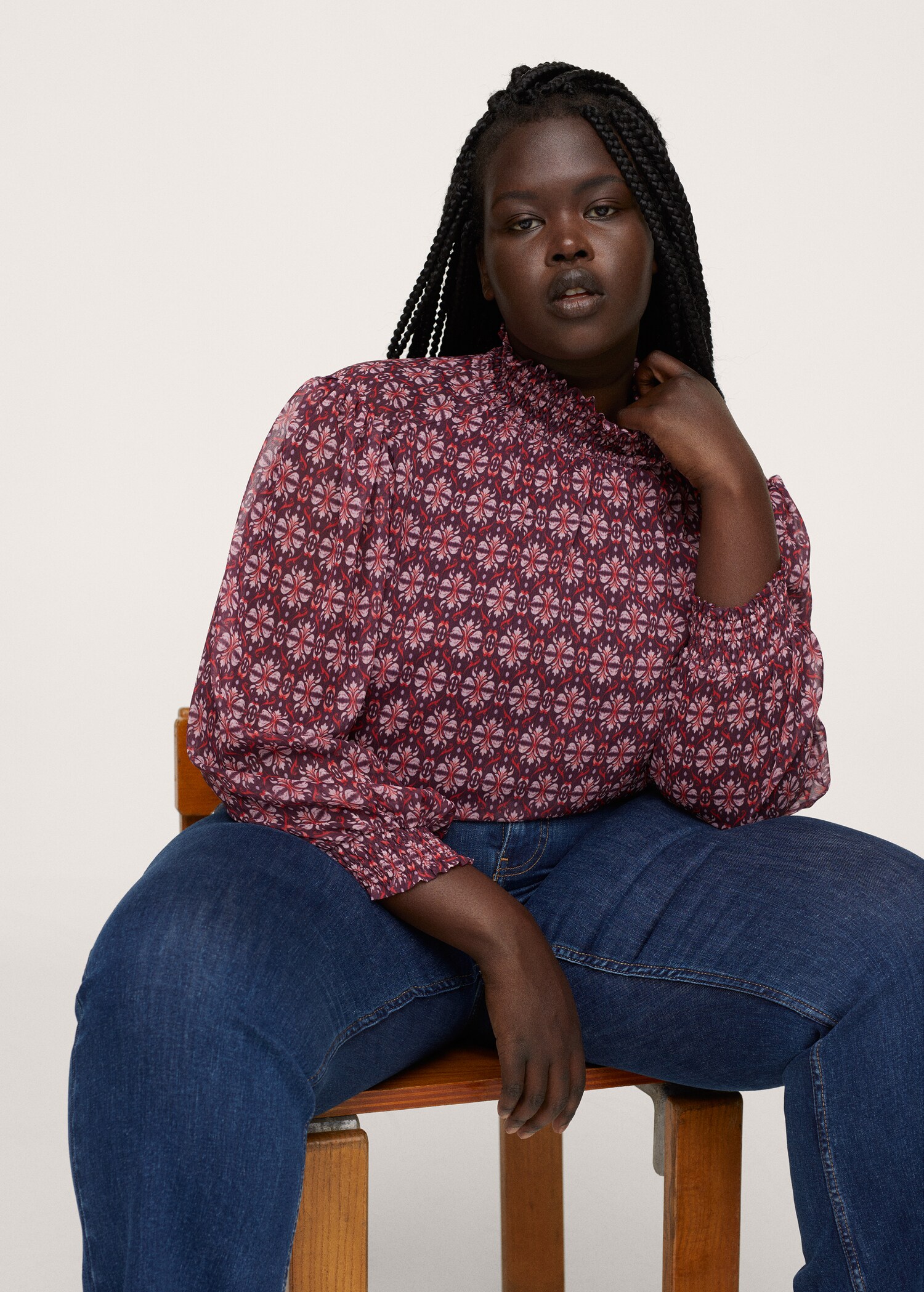 Floral print blouse - Details of the article 3