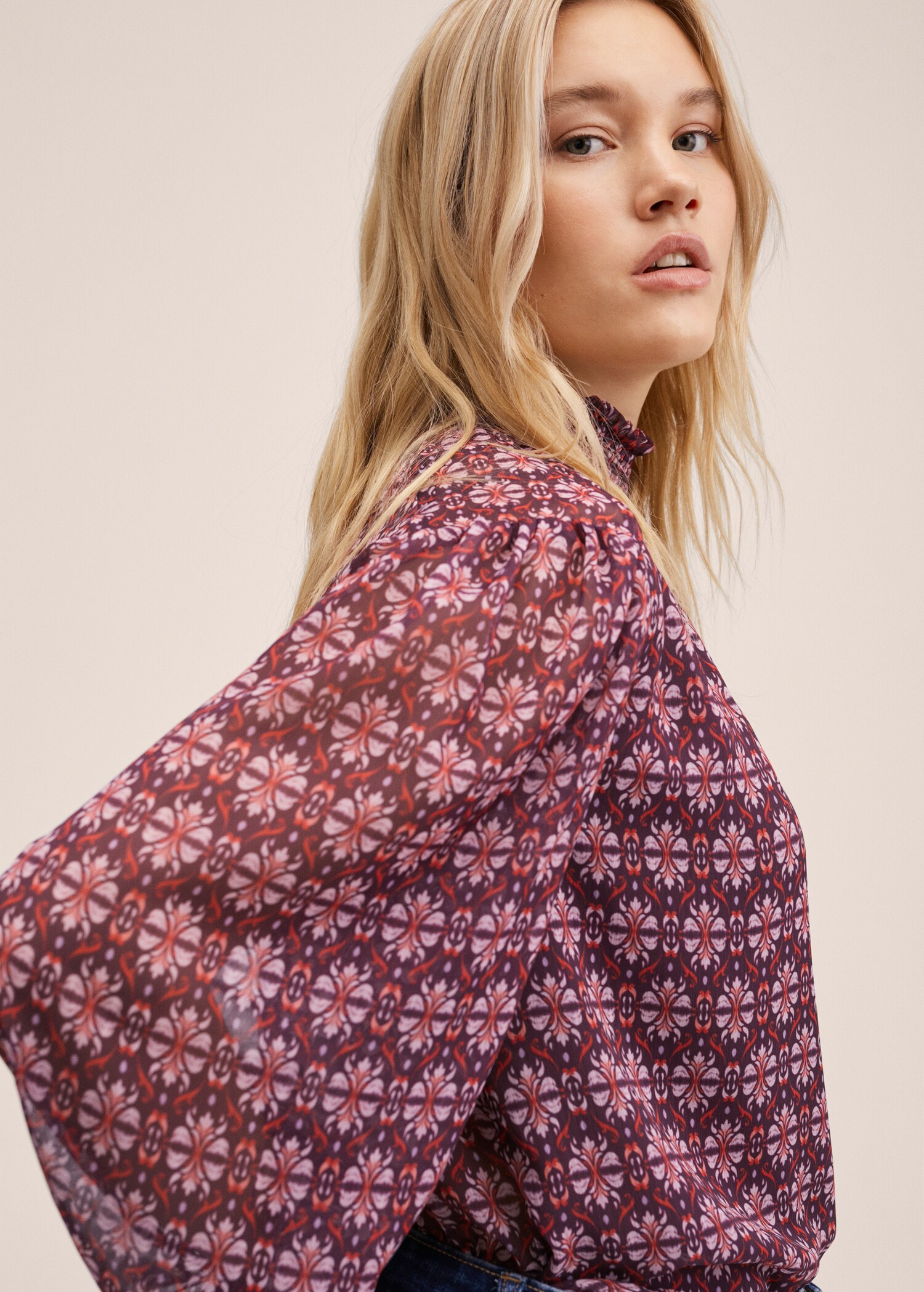 Floral print blouse - Details of the article 4
