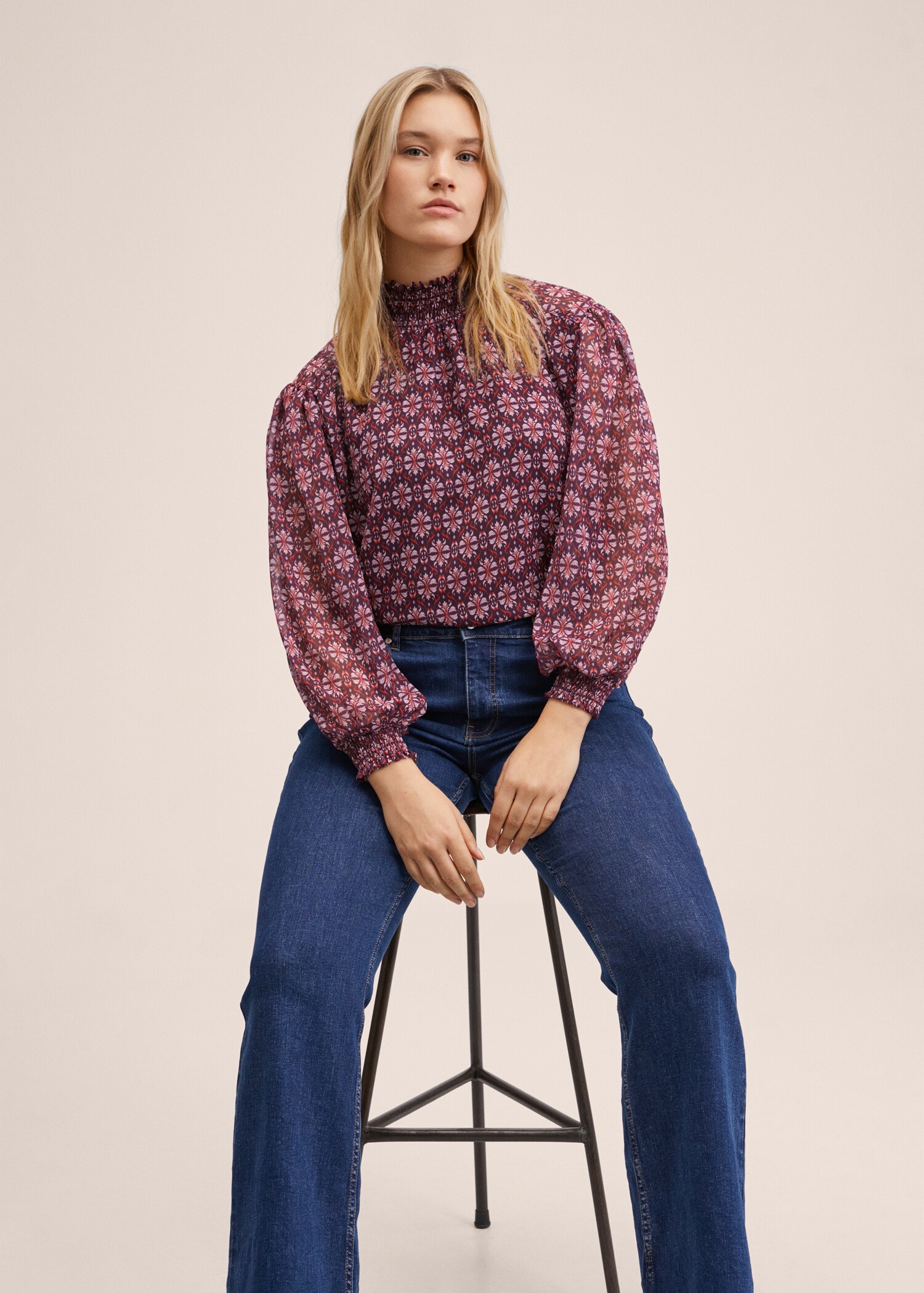 Floral print blouse - Details of the article 5