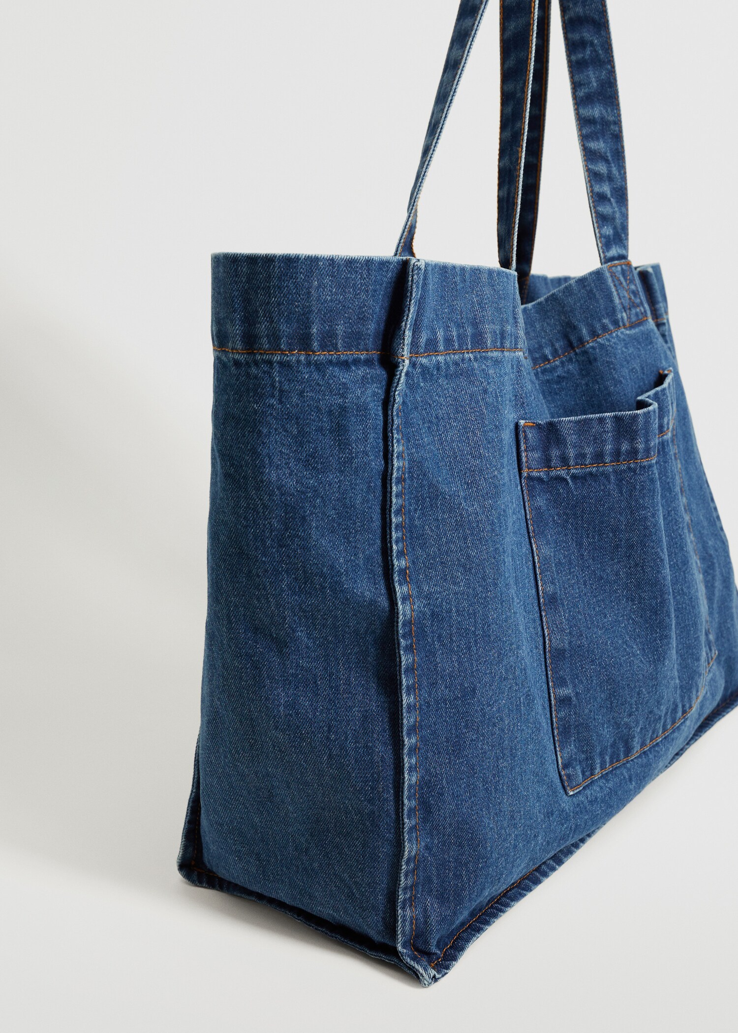 Bolso shopper denim - Plano medio