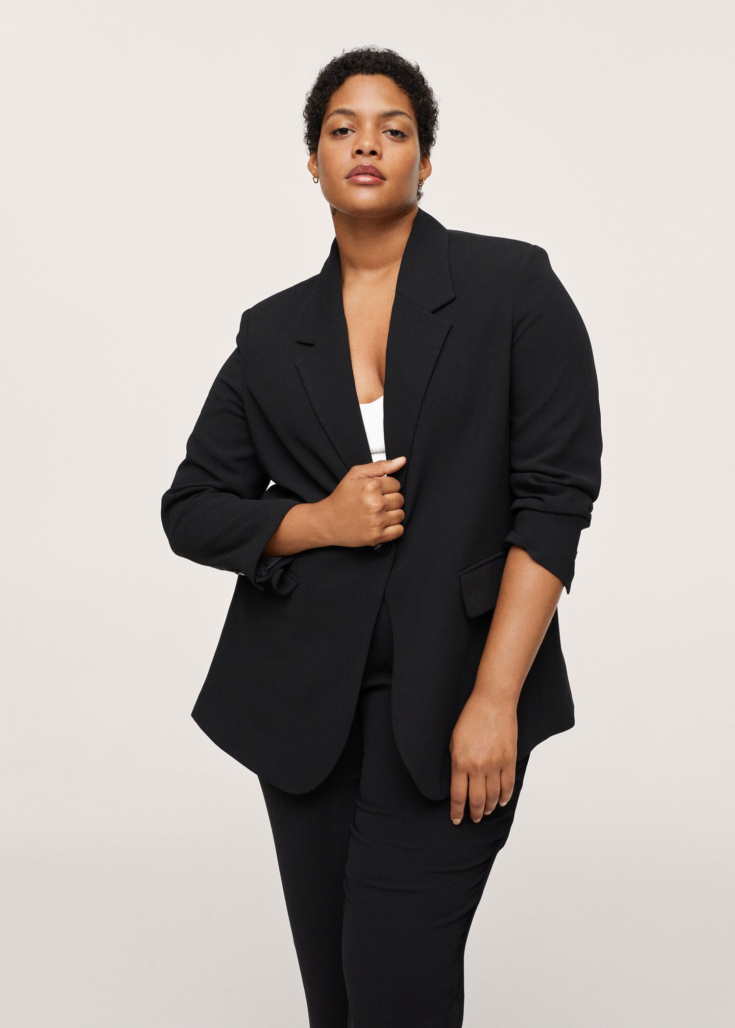 Essential structured blazer - Medium plane