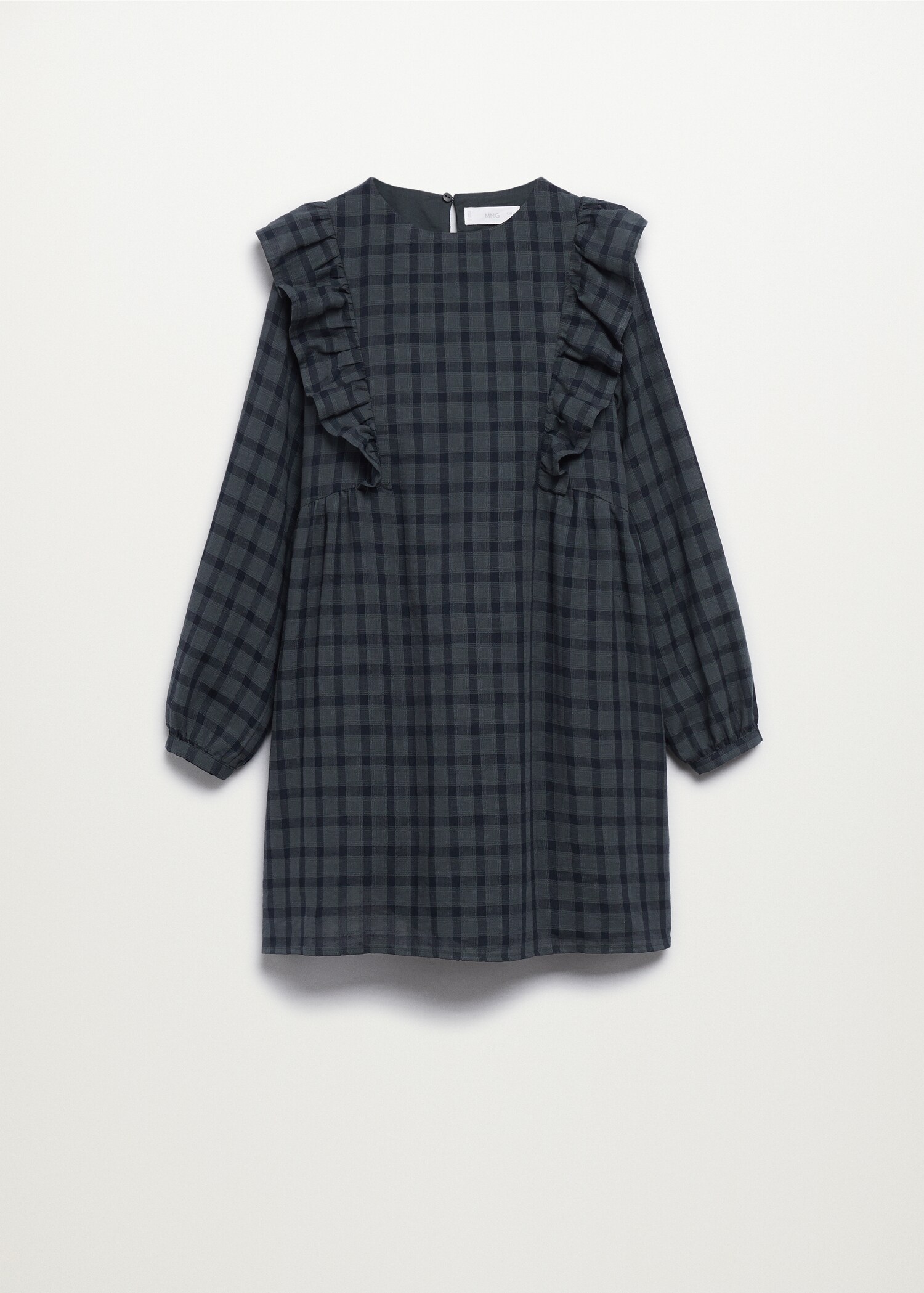Frilled check dress - Article without model