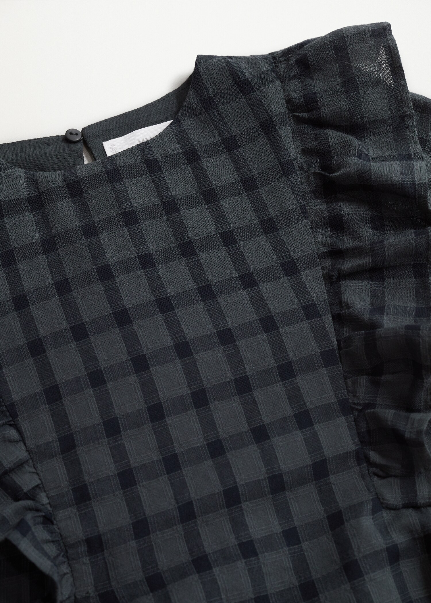Frilled check dress - Details of the article 8