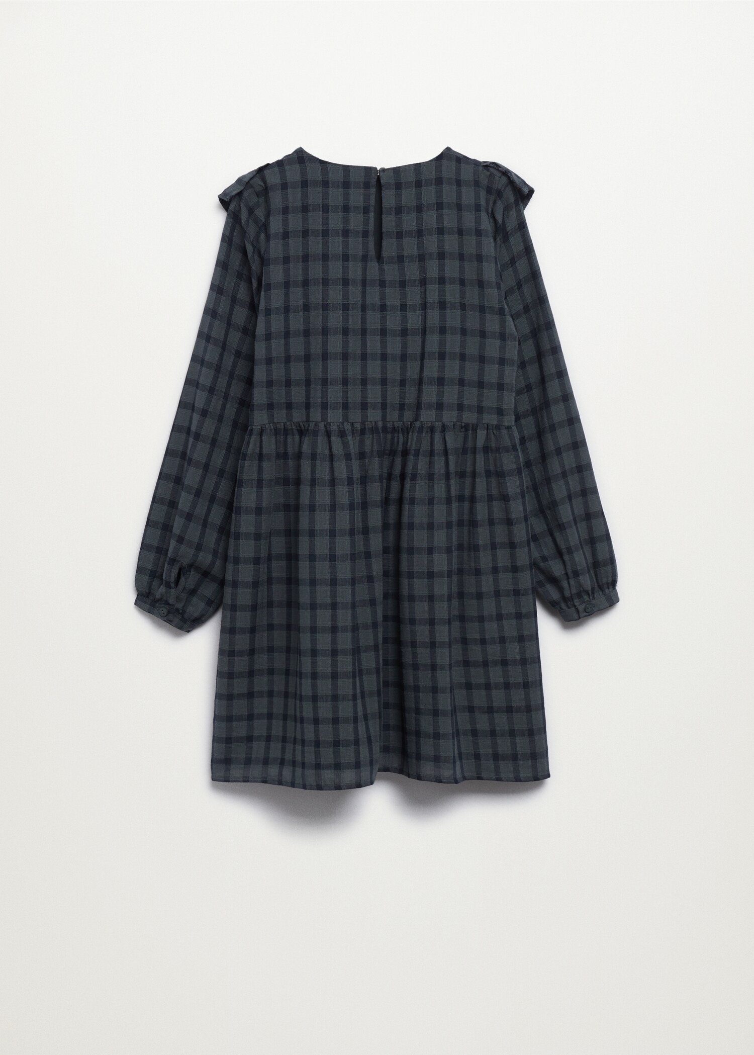 Frilled check dress - Reverse of the article