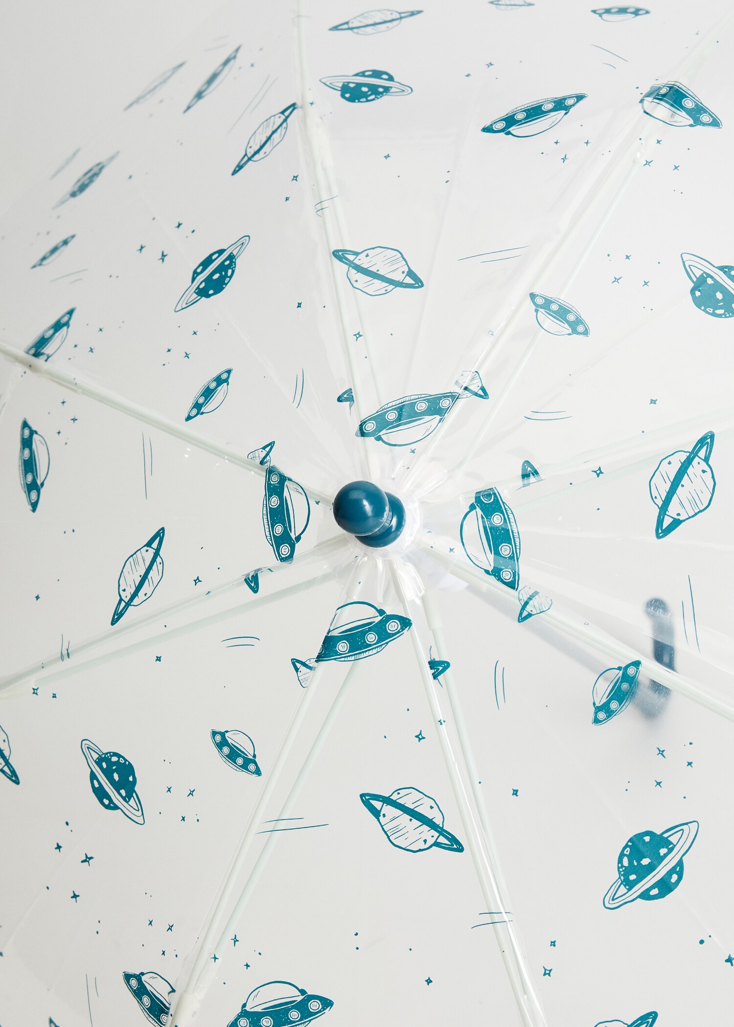Transparent patterned umbrella - Medium plane