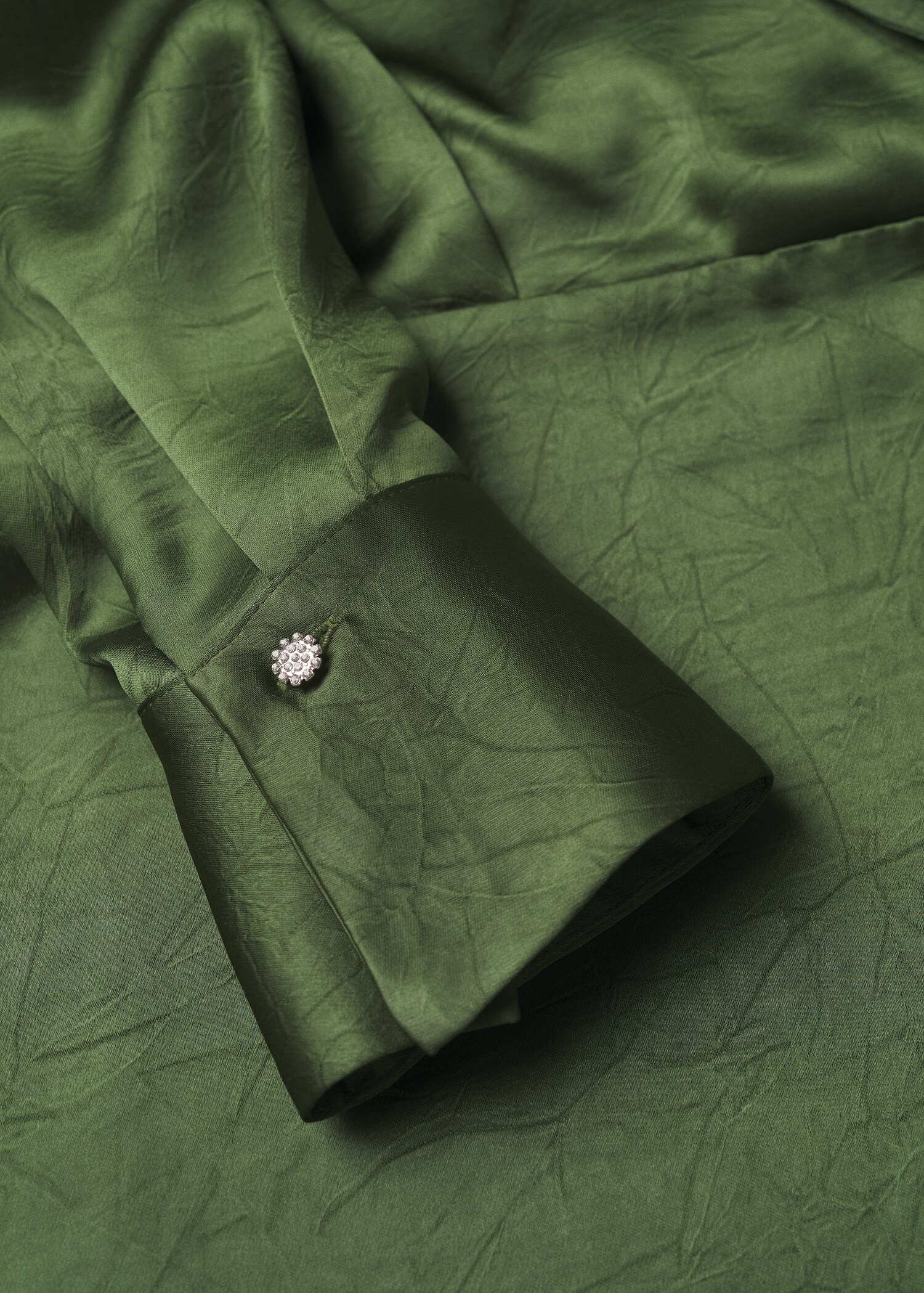 Vestido satinado cruzado - Detalle del artículo 8