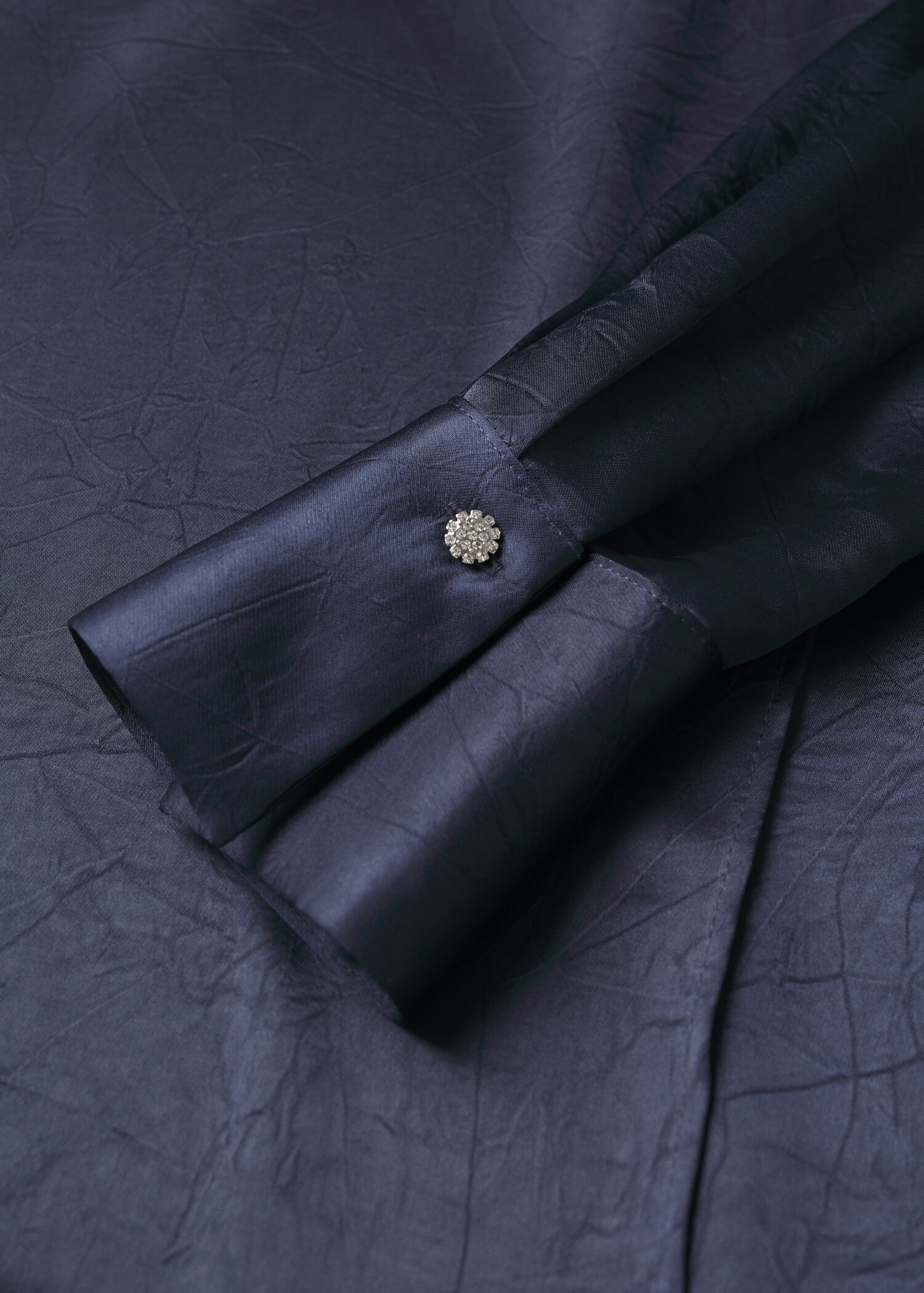 Vestido satinado cruzado - Detalle del artículo 8