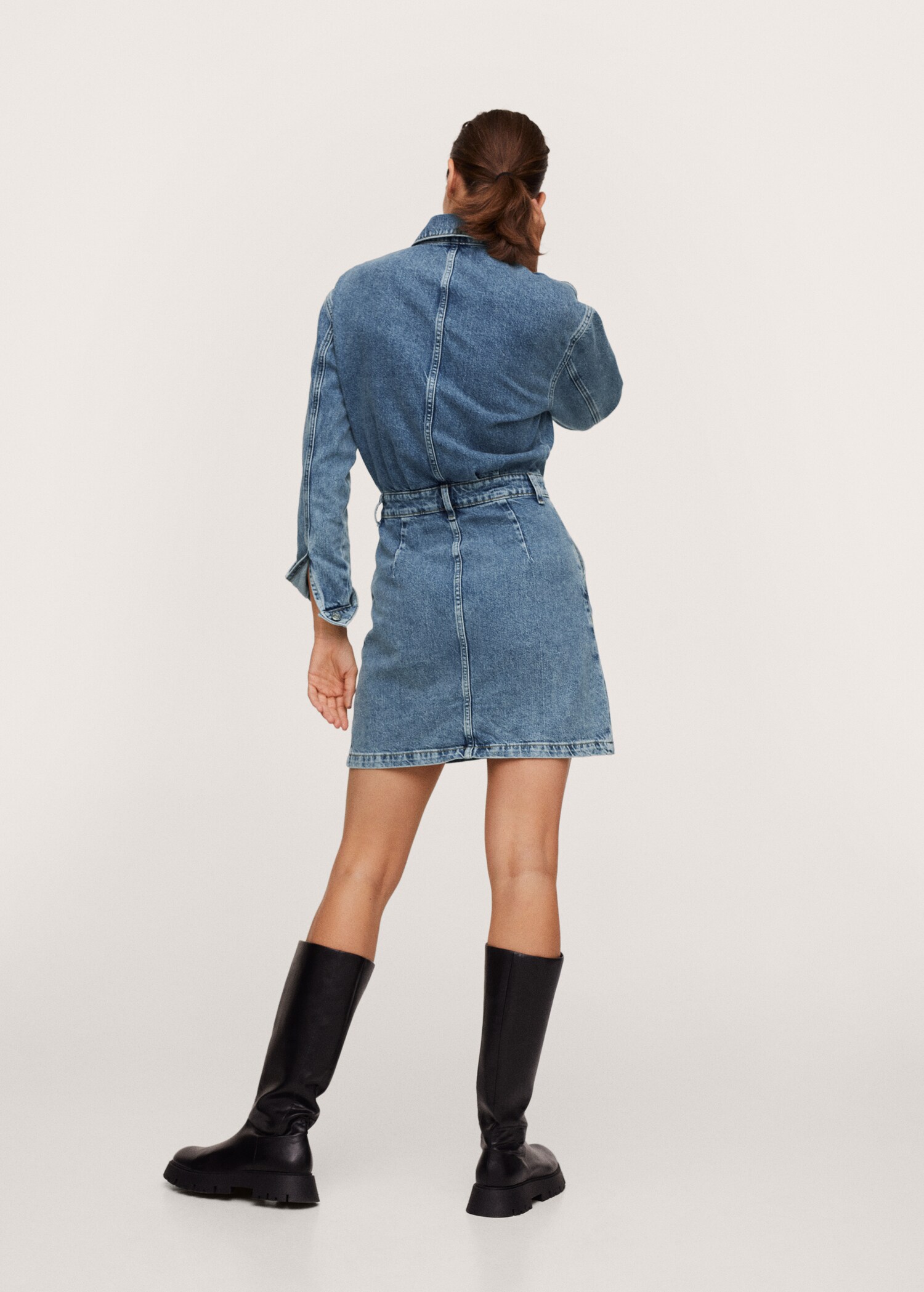 Vestido vaquero botones - Reverso del artículo