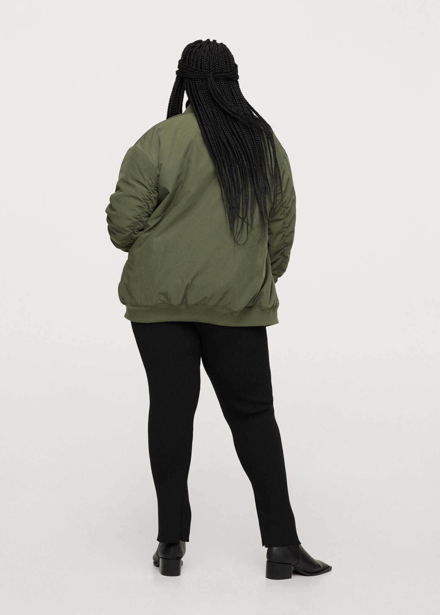 Chaqueta bomber combinada - Reverso del artículo