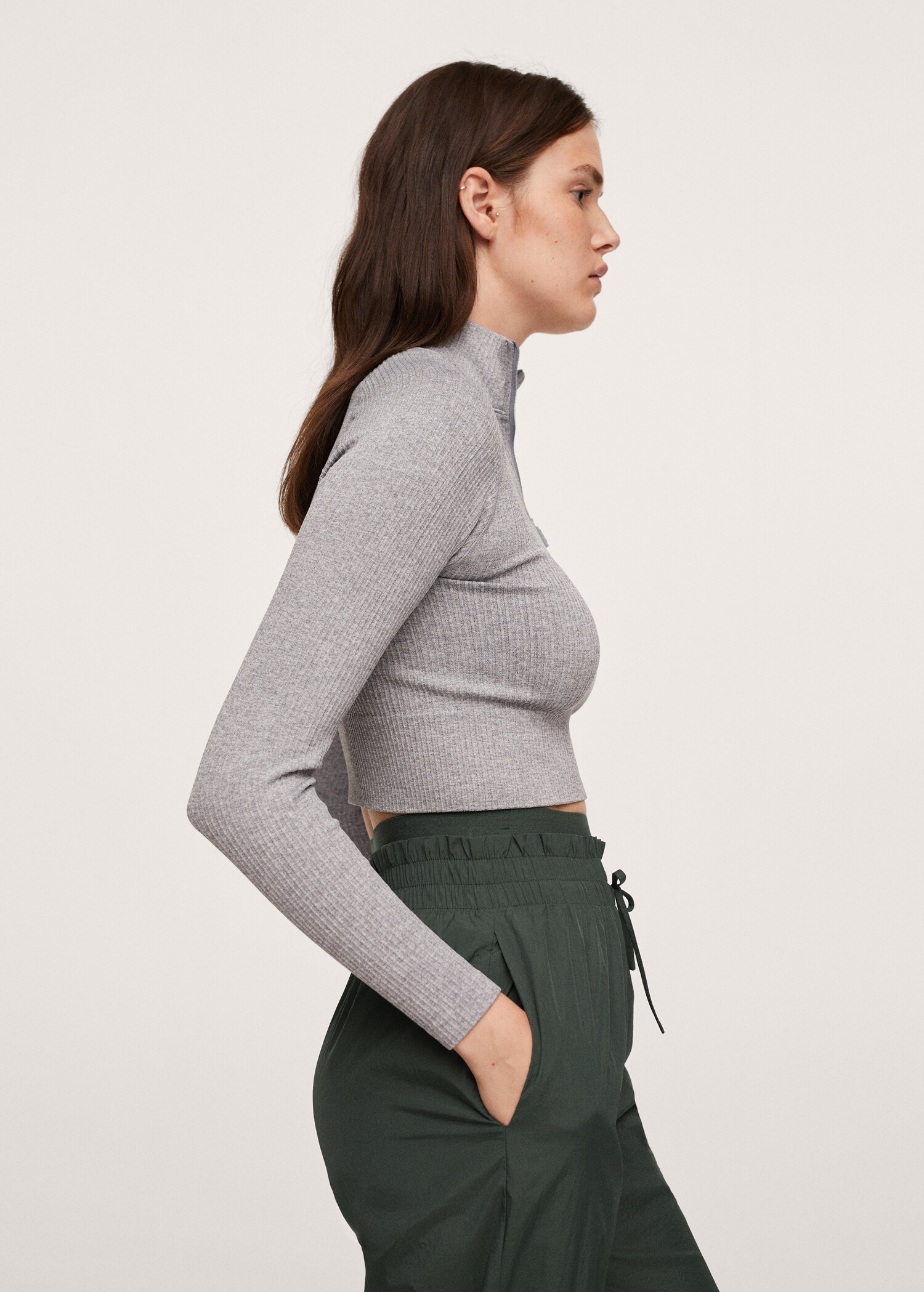 Elastic waist joggers - Details of the article 1