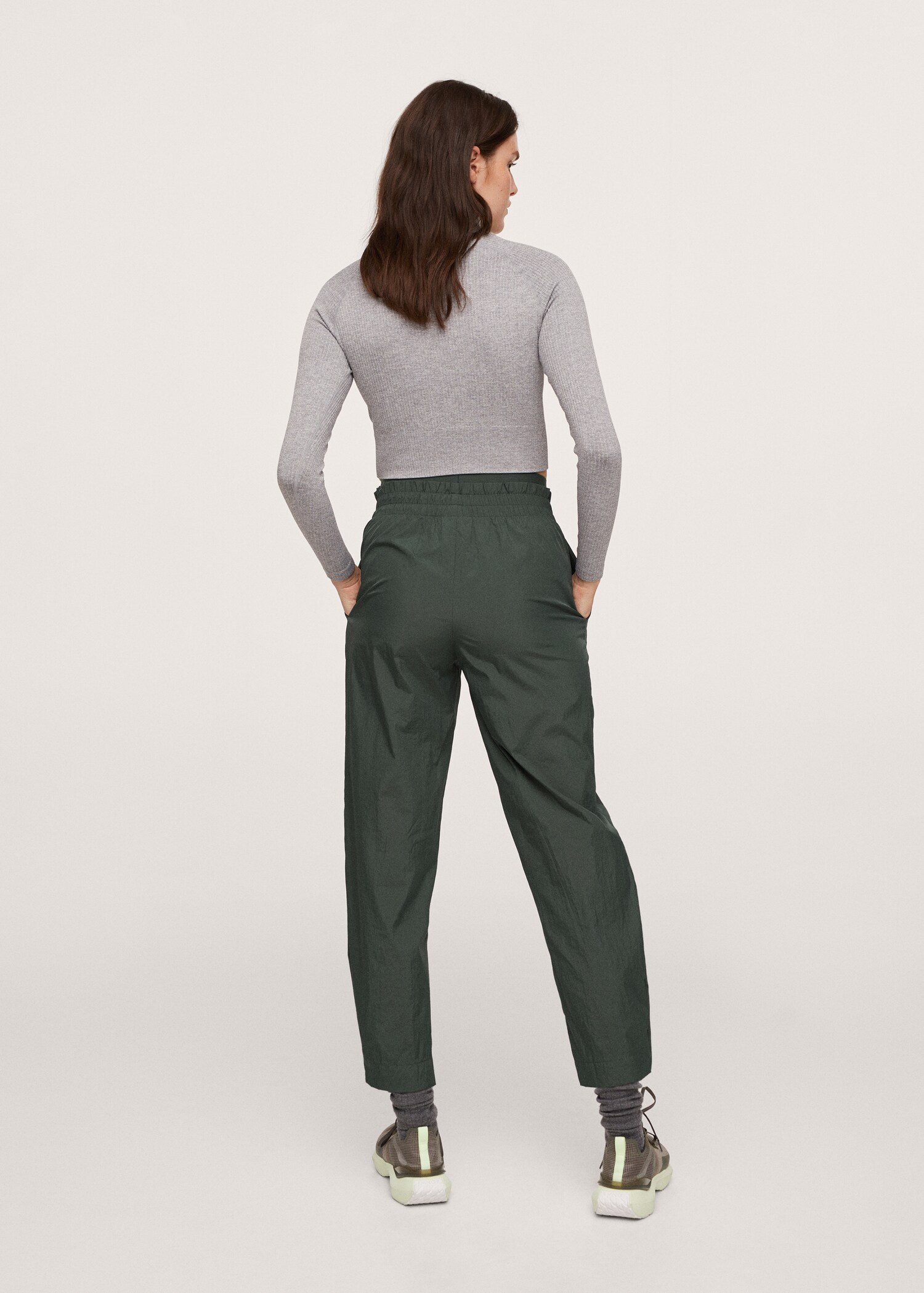 Elastic waist joggers - Reverse of the article