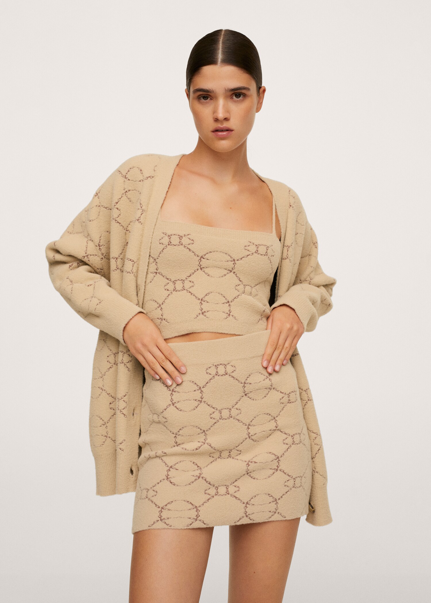 Geometric print miniskirt - Details of the article 1