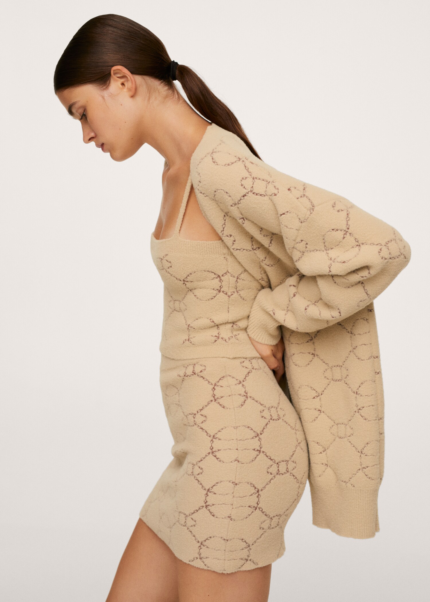 Geometric print miniskirt - Details of the article 2