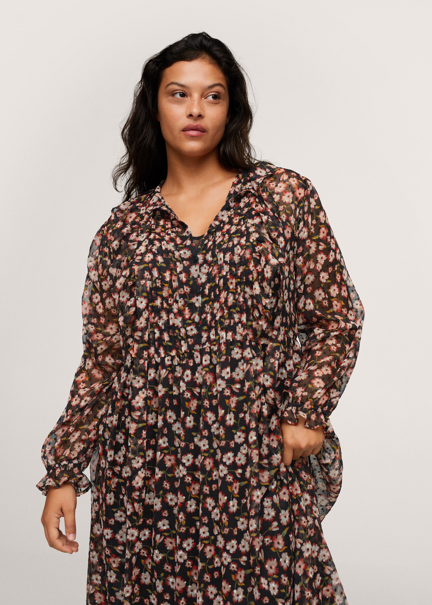 Vestido estampado floral - Detalle del artículo 1